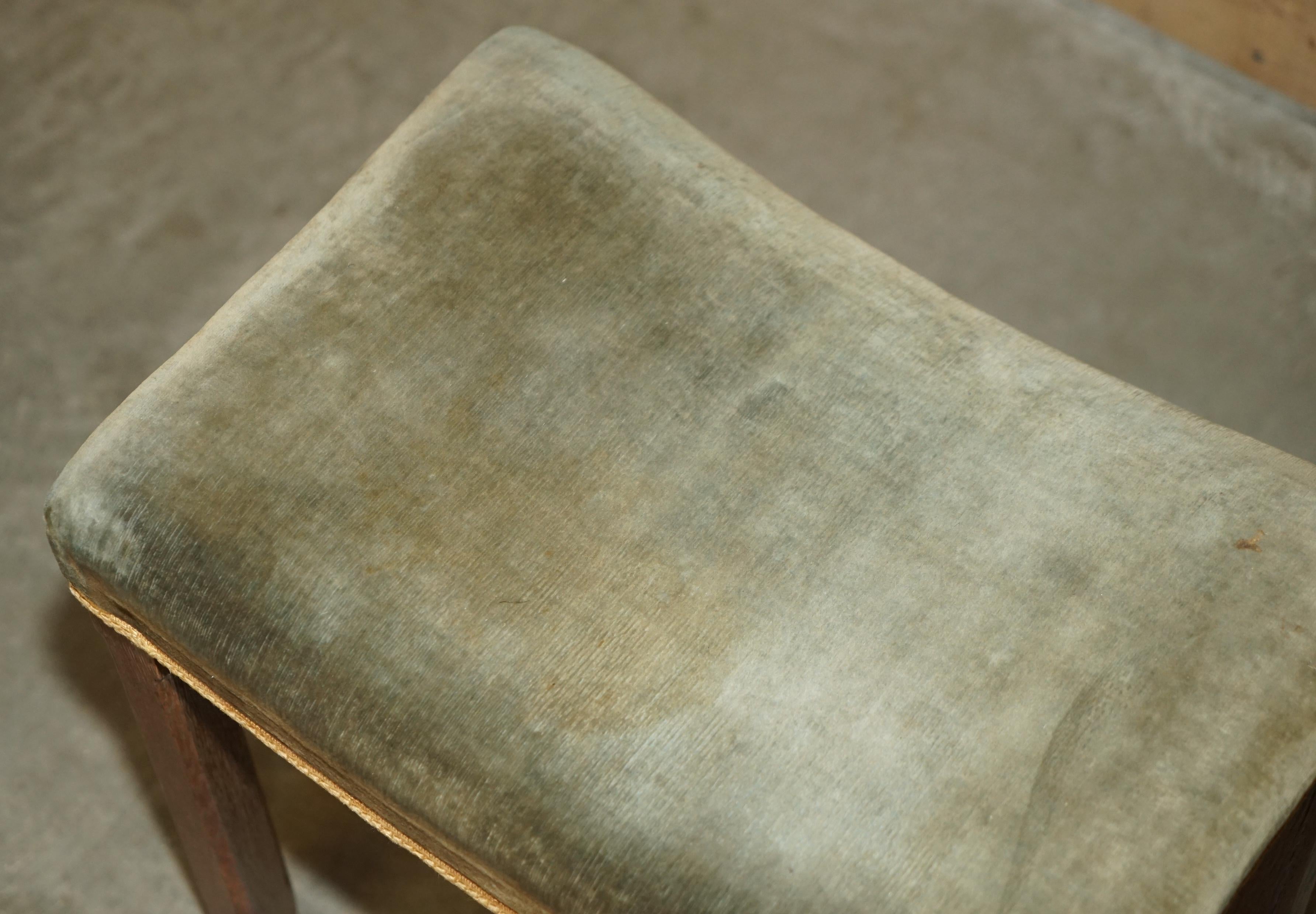 Mid-20th Century Original King George VI Coronation Stool 1937 Limed Oak By Waring & Gillow For Sale