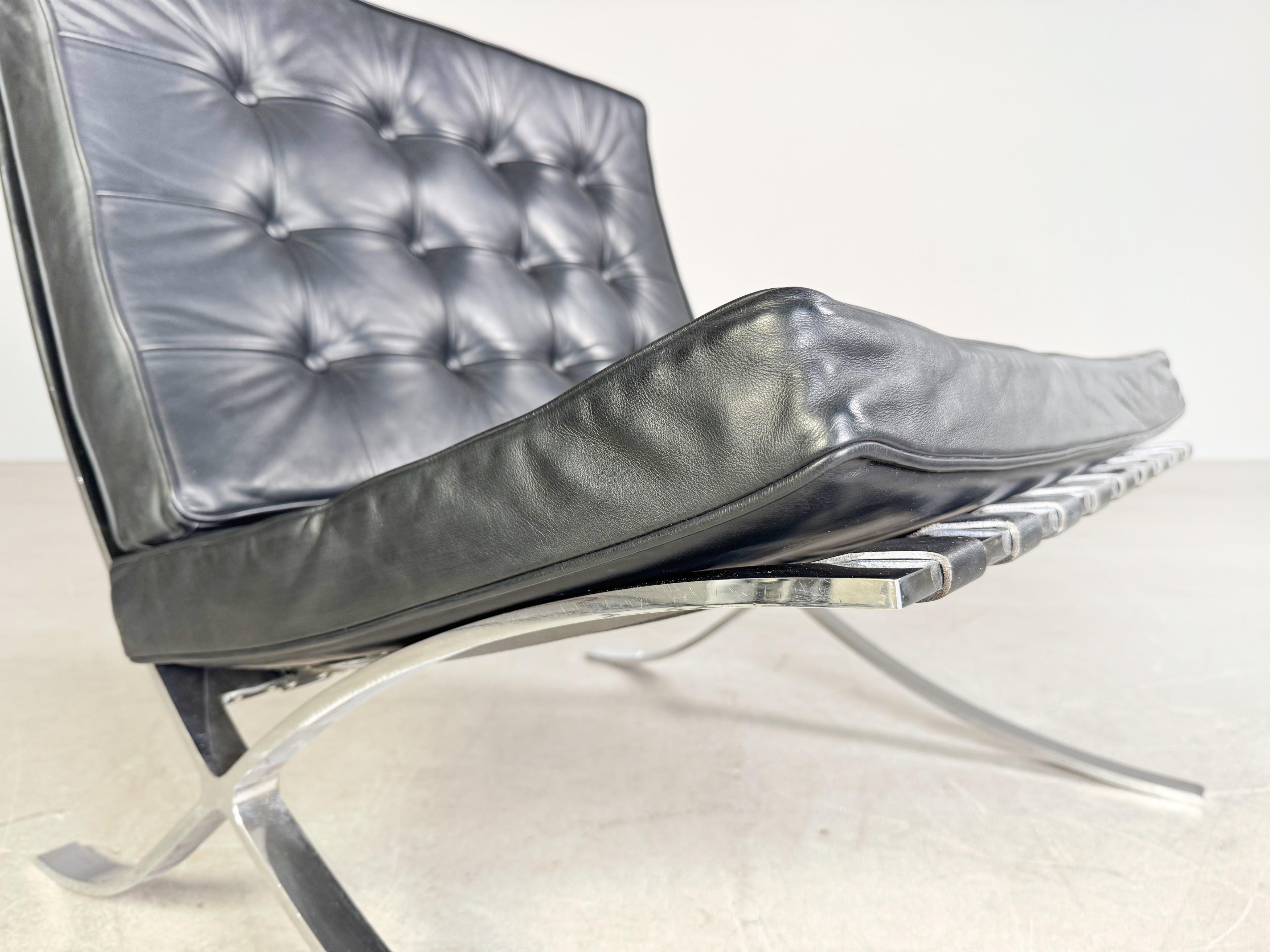 Steel Original Knoll Intenational Barcelona chair Mies van der Rohe
