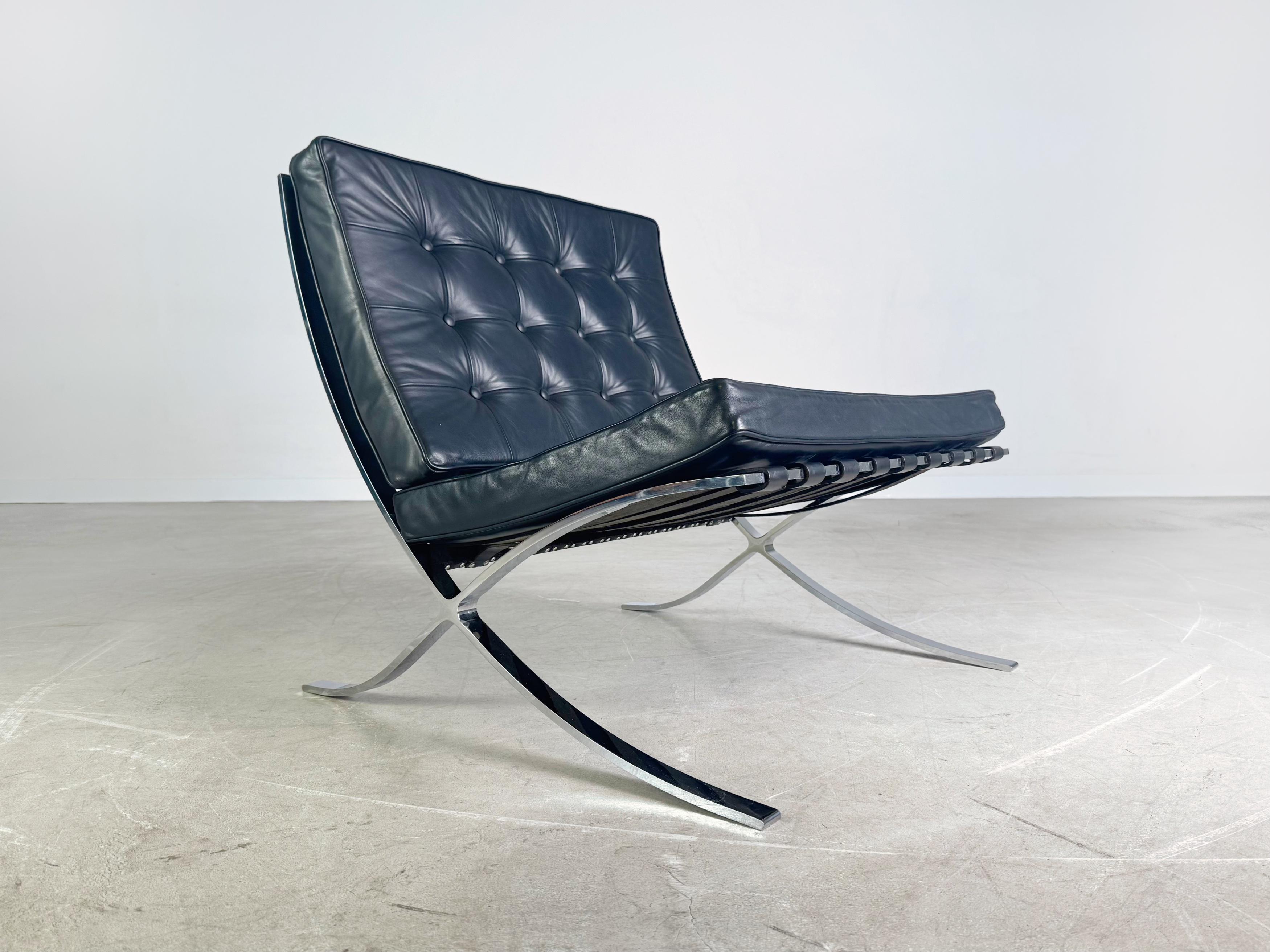 Original Knoll Intenational Barcelona Stuhl Mies van der Rohe III im Zustand „Gut“ im Angebot in Berlin, DE