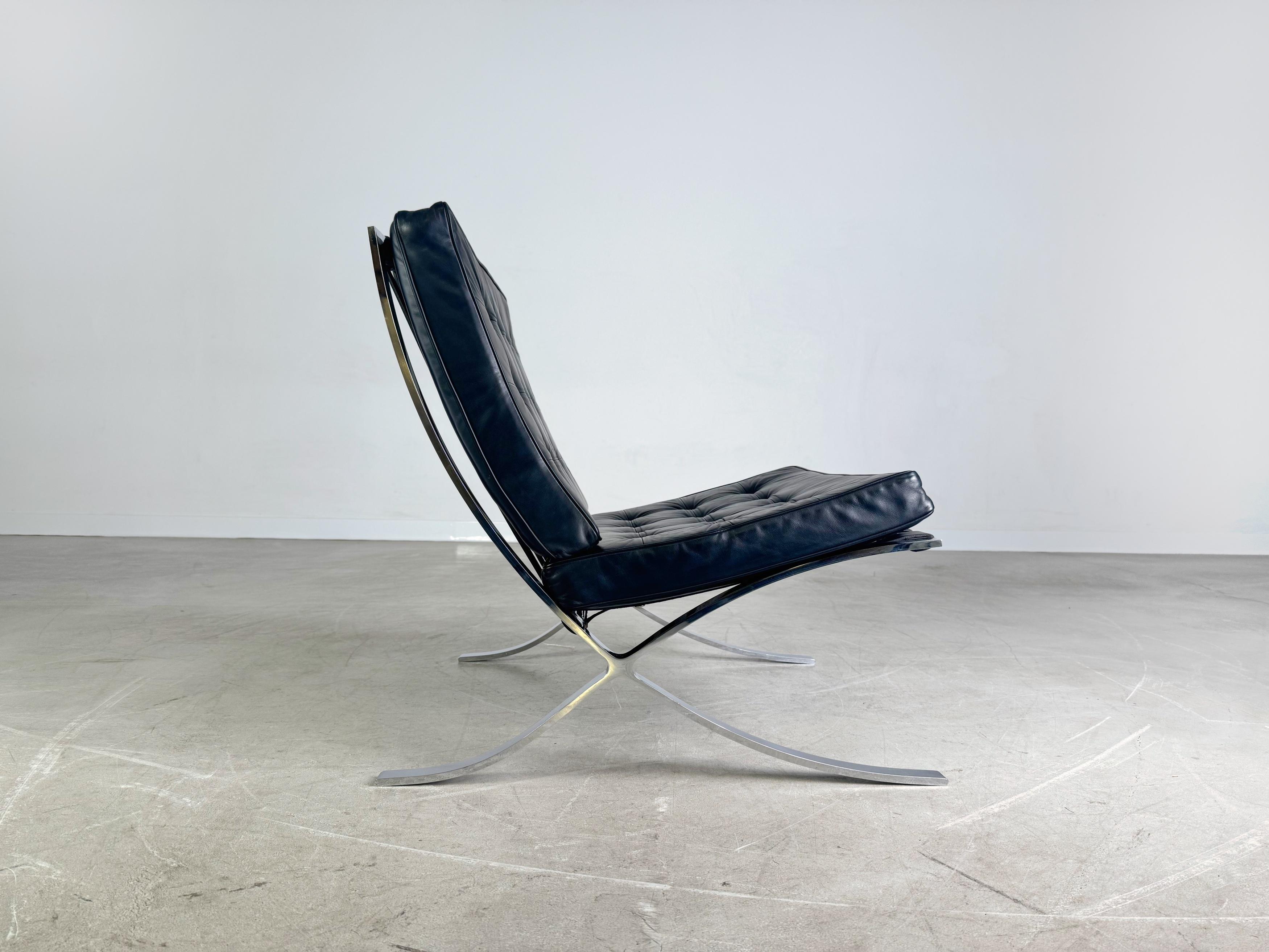 Original Knoll Intenational Barcelona Stuhl Mies van der Rohe III (Stahl) im Angebot