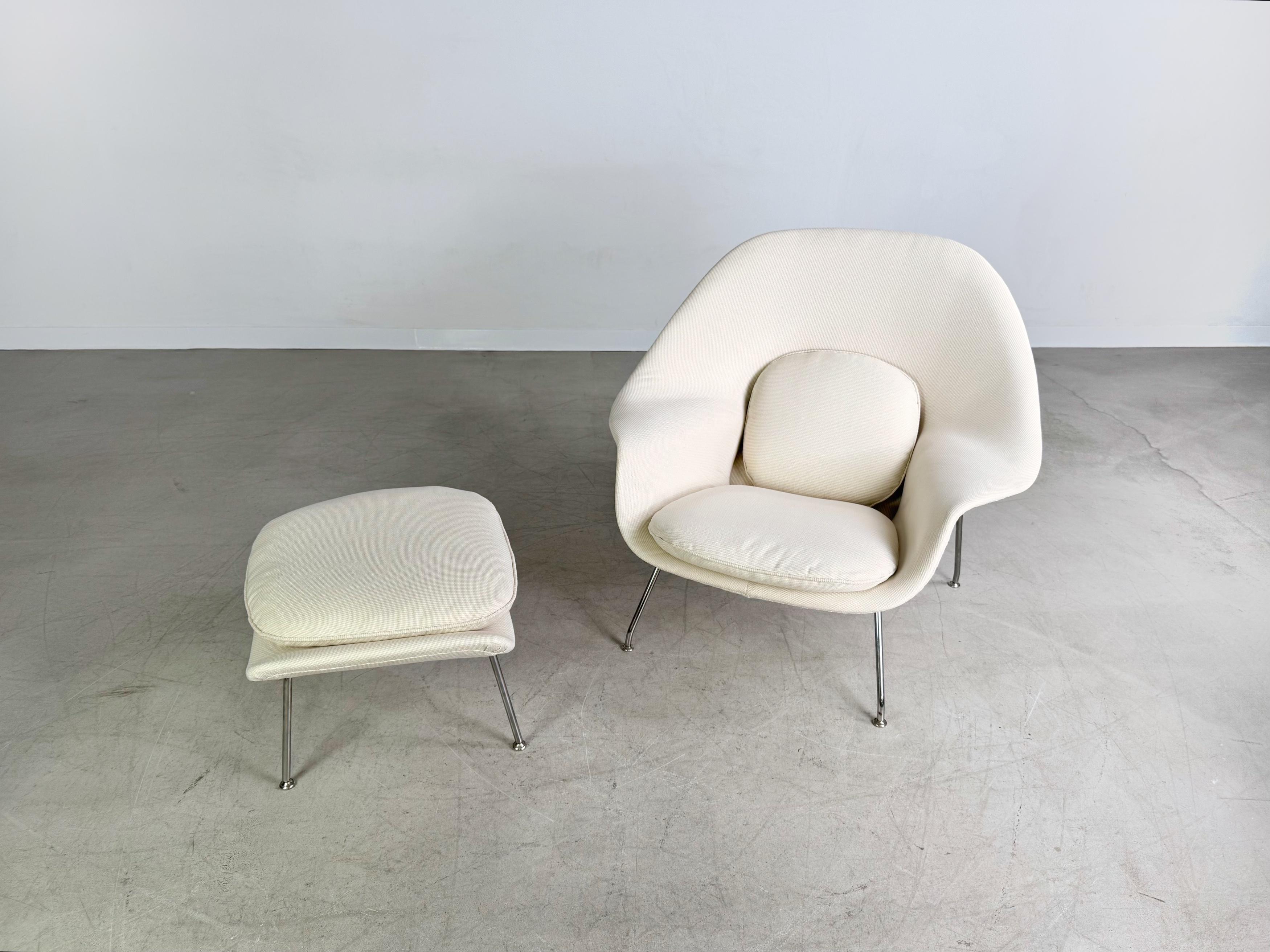 Tessuto Sedia originale Knoll Intenational Eero Saarinen Sessel Womb del 1980 in vendita