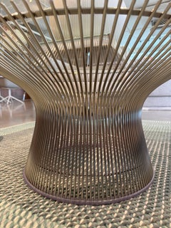 Original Knoll Warren Platner Collection 36" Round Glass Coffee Table