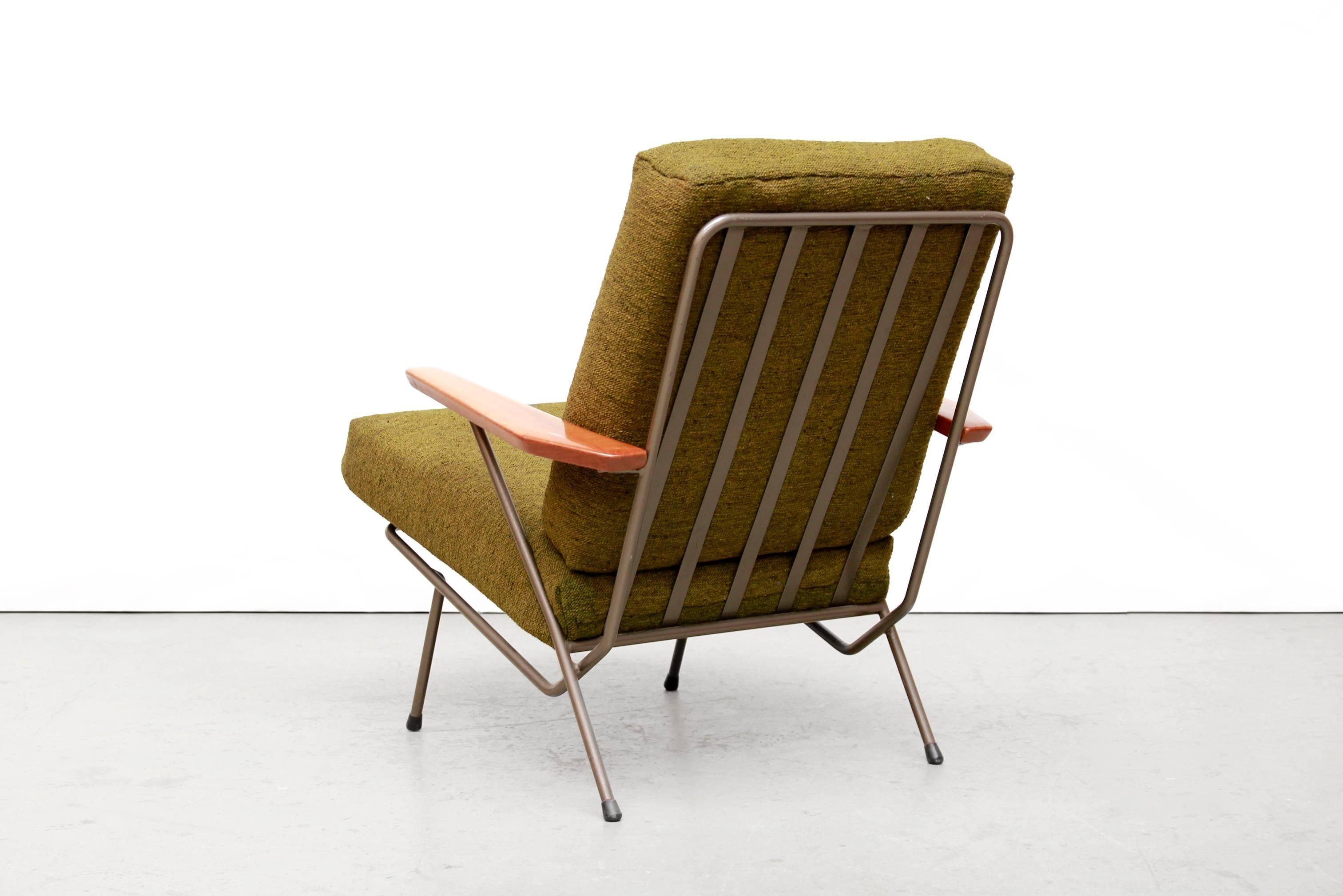 Mid-Century Modern Original Koene Oberman for Gelderland Lounge Chair Minimalistic Dutch Design