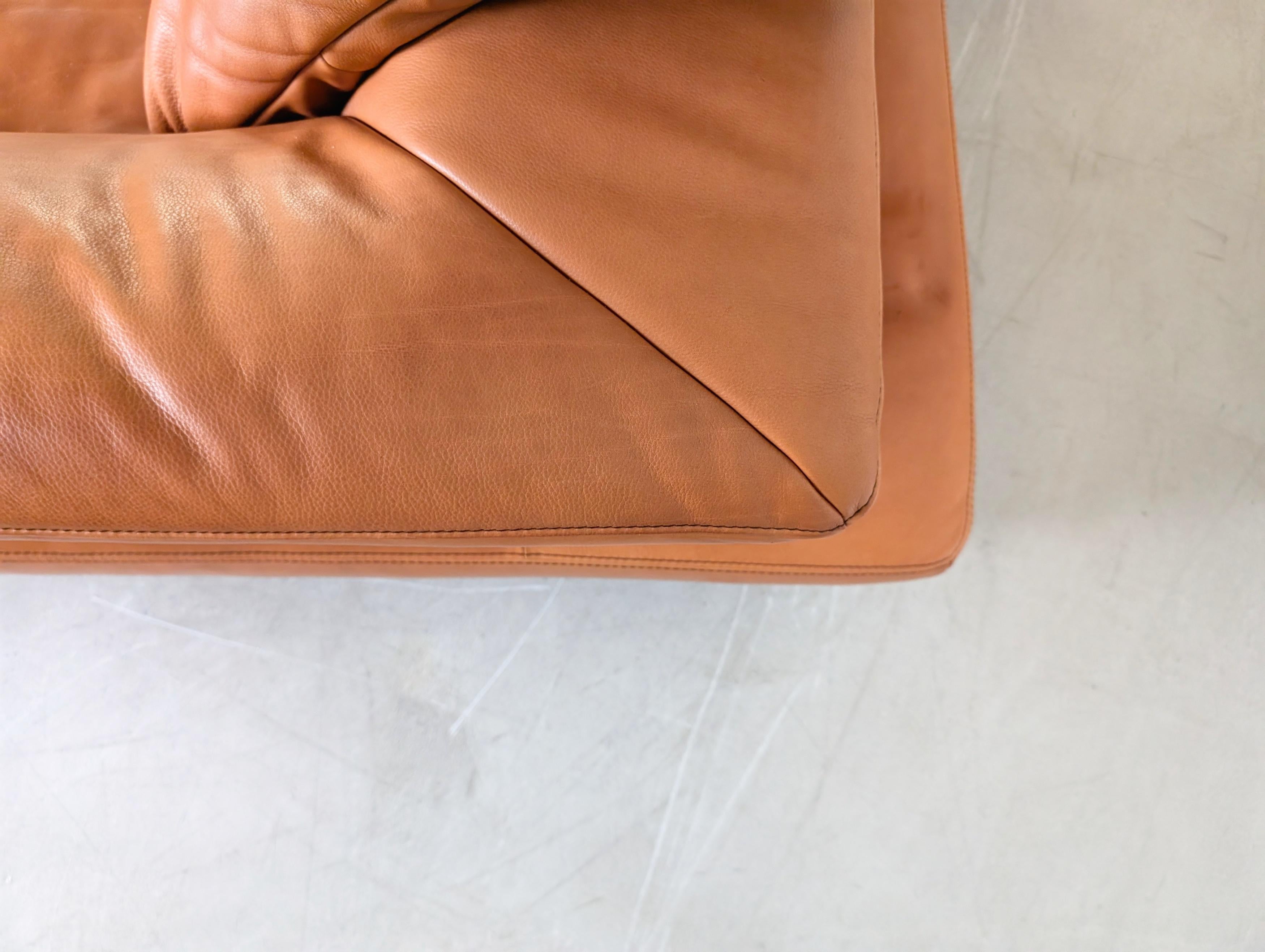 Divano Koinor Avanti originale Divano Lederer cognac Design in vendita 8
