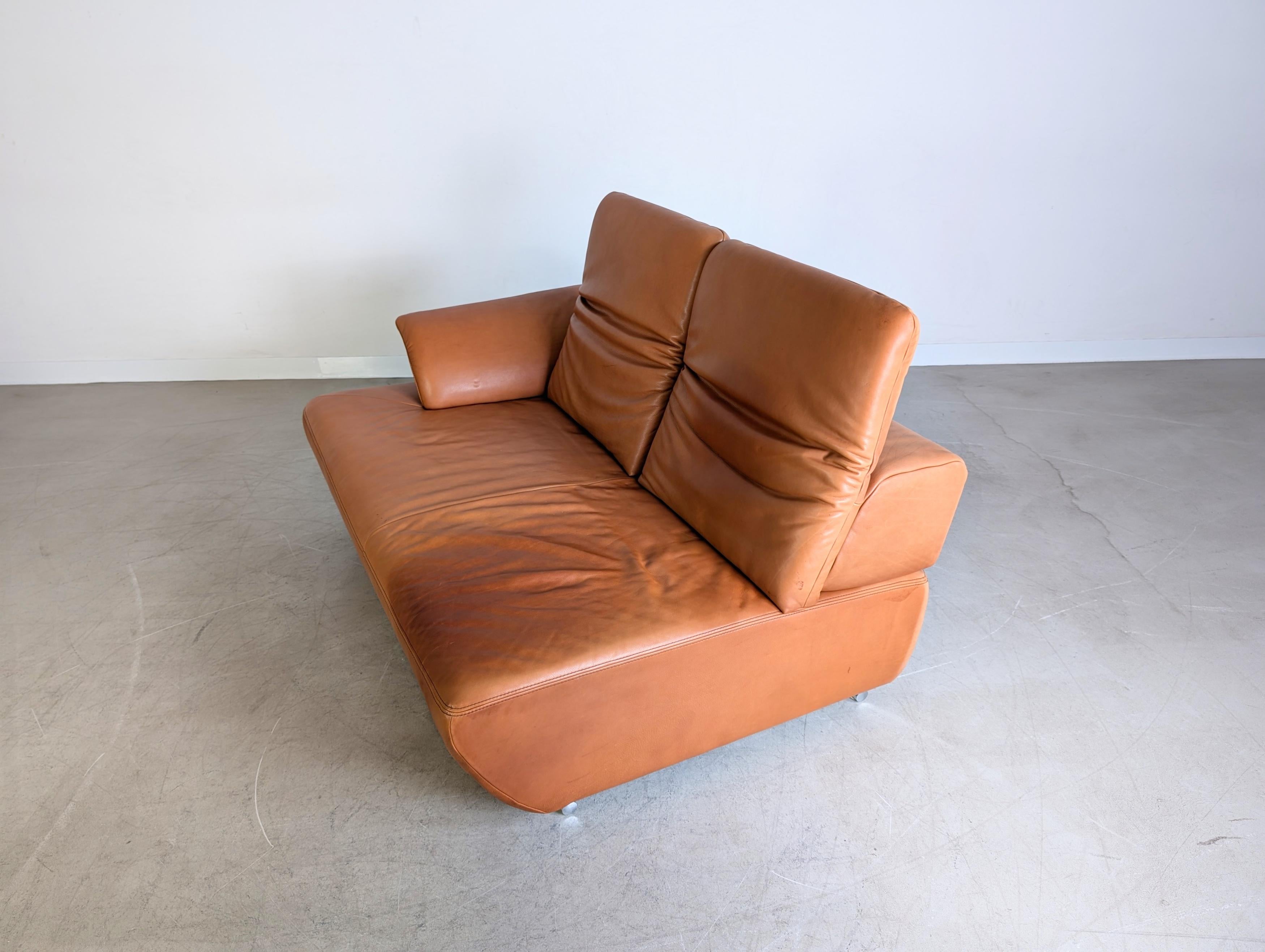 Pelle Divano Koinor Avanti originale Divano Lederer cognac Design in vendita
