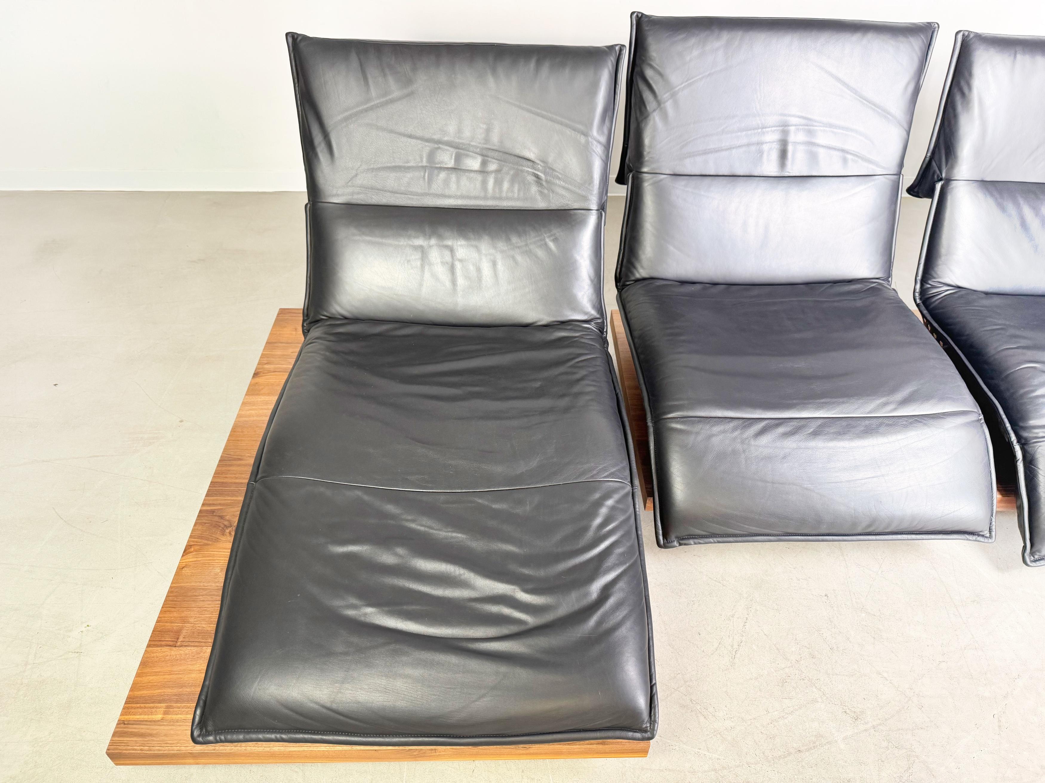 Original Koinor Free Motion Edit 2 Sofa Couch Ahorn Leder Ecksofa im Angebot 1