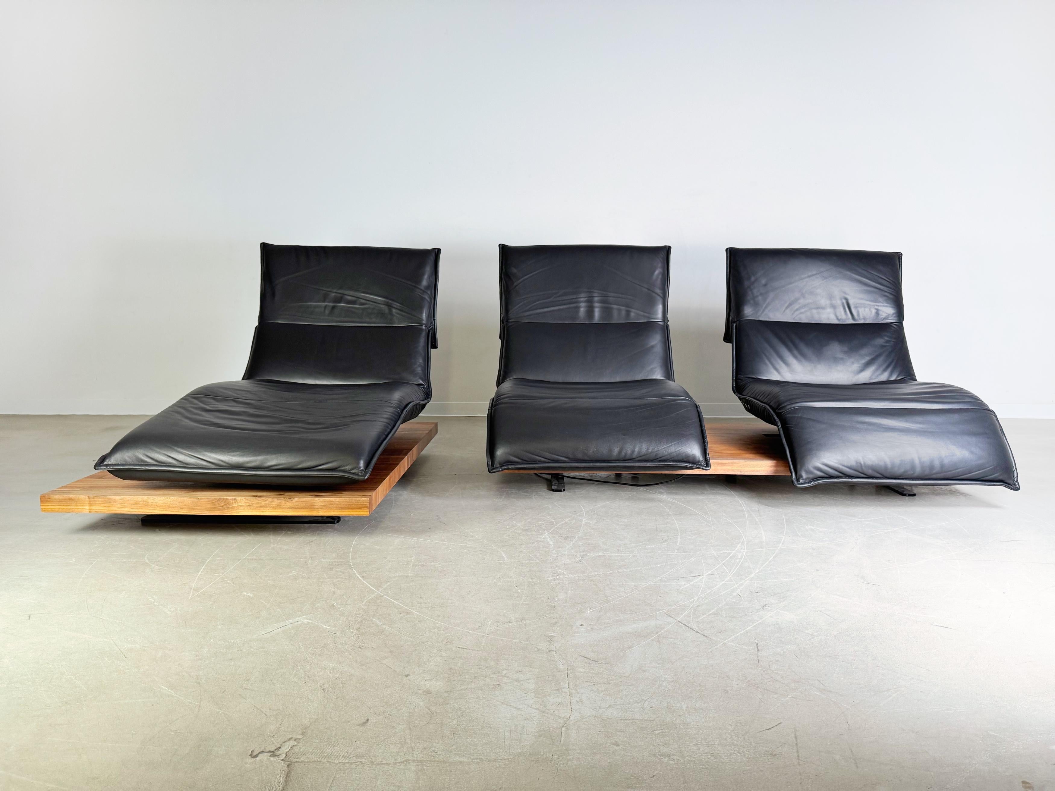 Original Koinor Free Motion Edit 2 Sofa Couch Ahorn Leder Ecksofa im Angebot 2