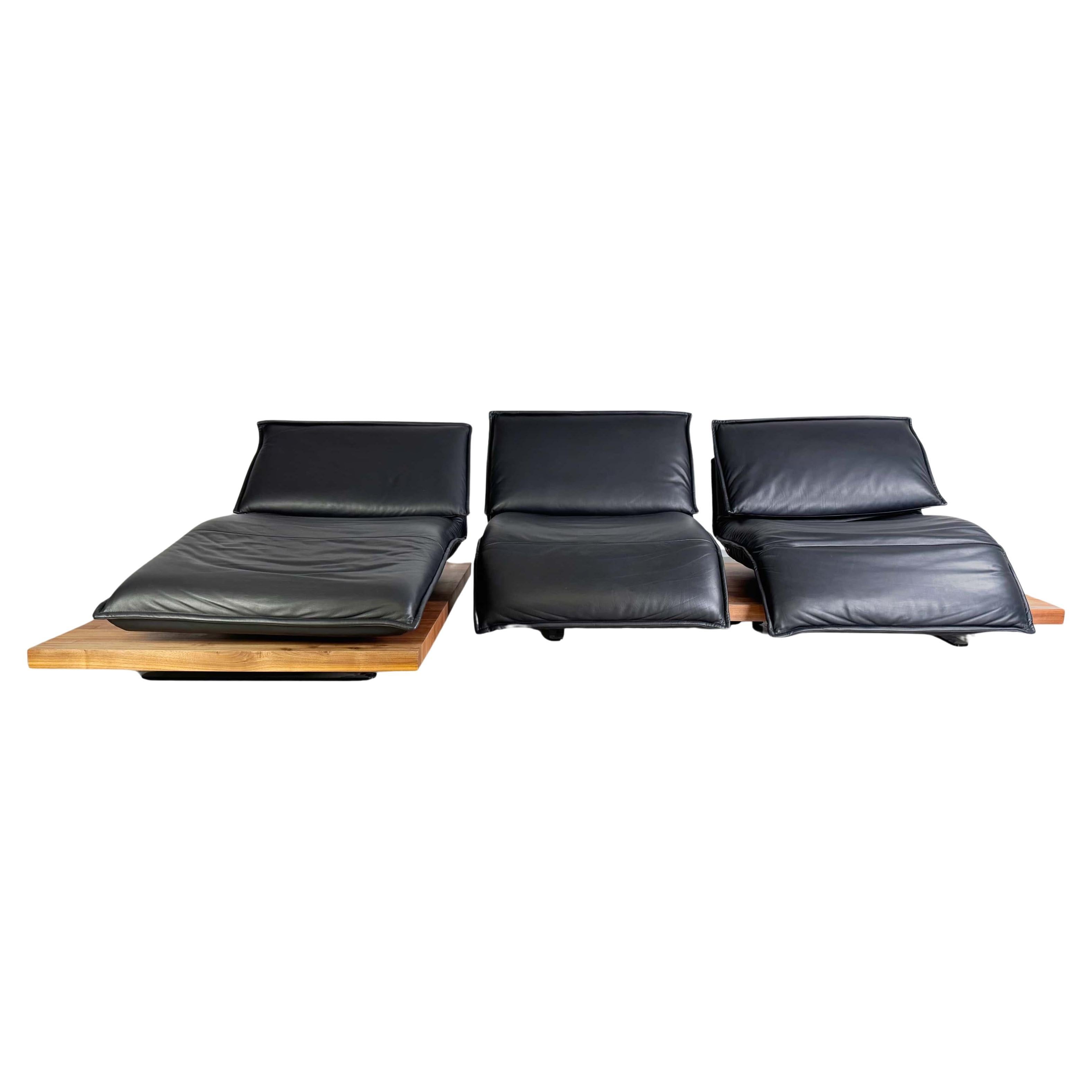 Koinor Free Motion Edit 2 Canapé Couch Ahorn Leder Ecksofa original