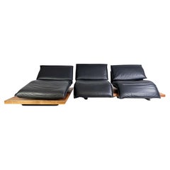 Original Koinor Free Motion Edit 2 Sofa Couch Ahorn Leder Ecksofa