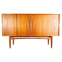 Original K.P. Jørgensen Teak Highboard Midcentury Vintage danish