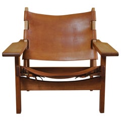 Original Kurt Østervig Oak and Leather Hunting Chair