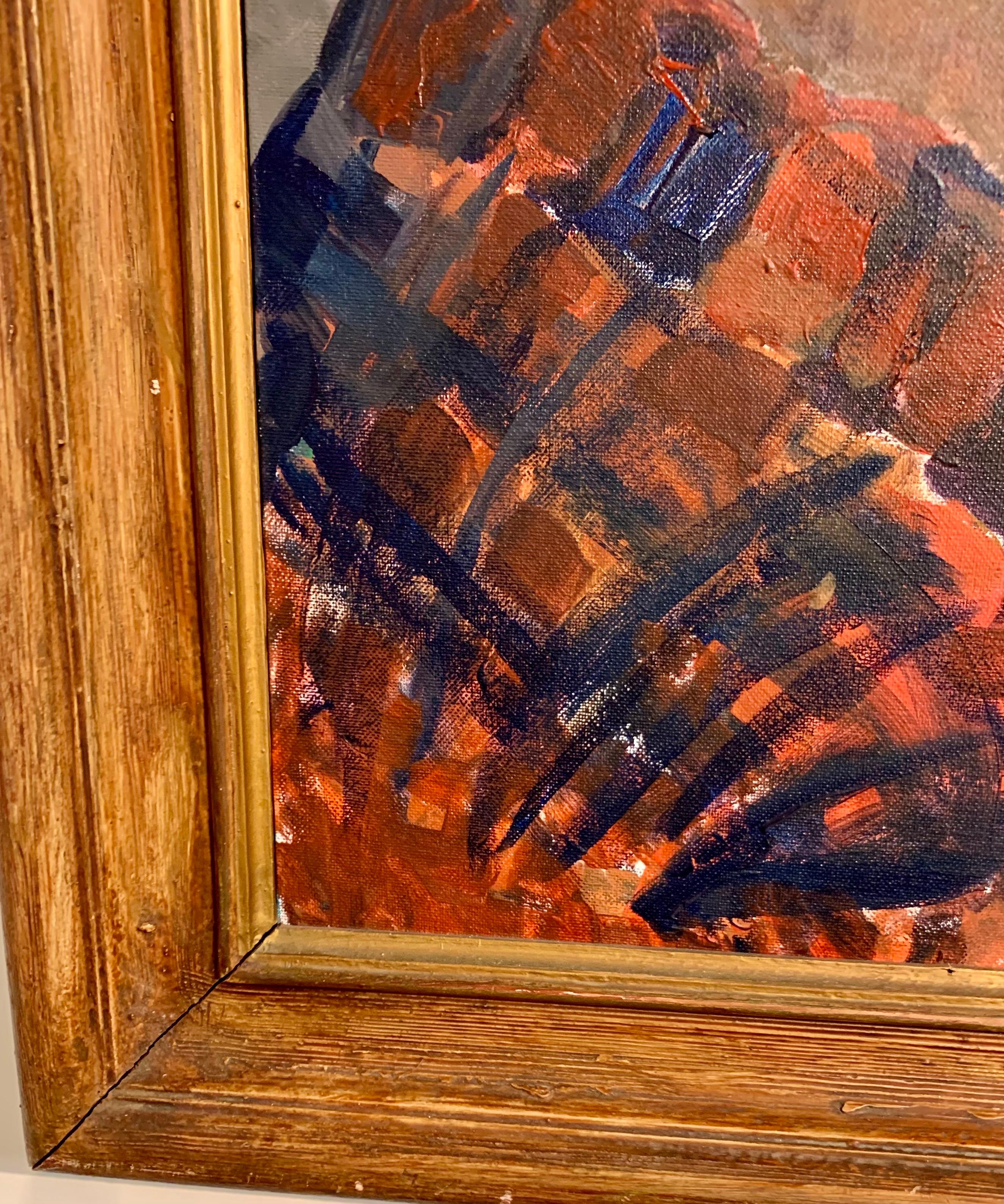 Original L. Marks Signed Oil Painting, 1979 1