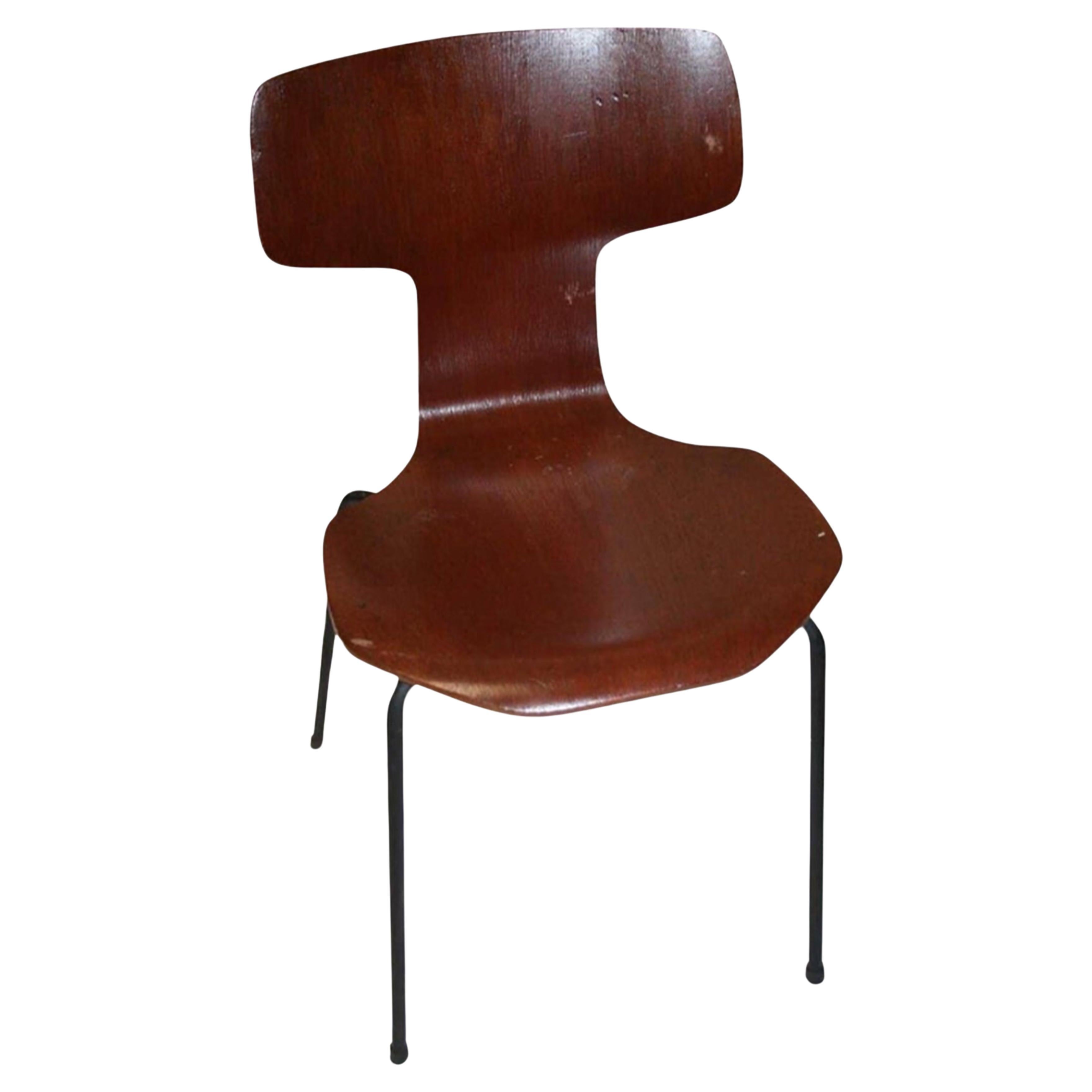 Original Labelled Arne Jacobsen for Fritz Hansen Model 3103 "Hammer Chair" 1965 For Sale