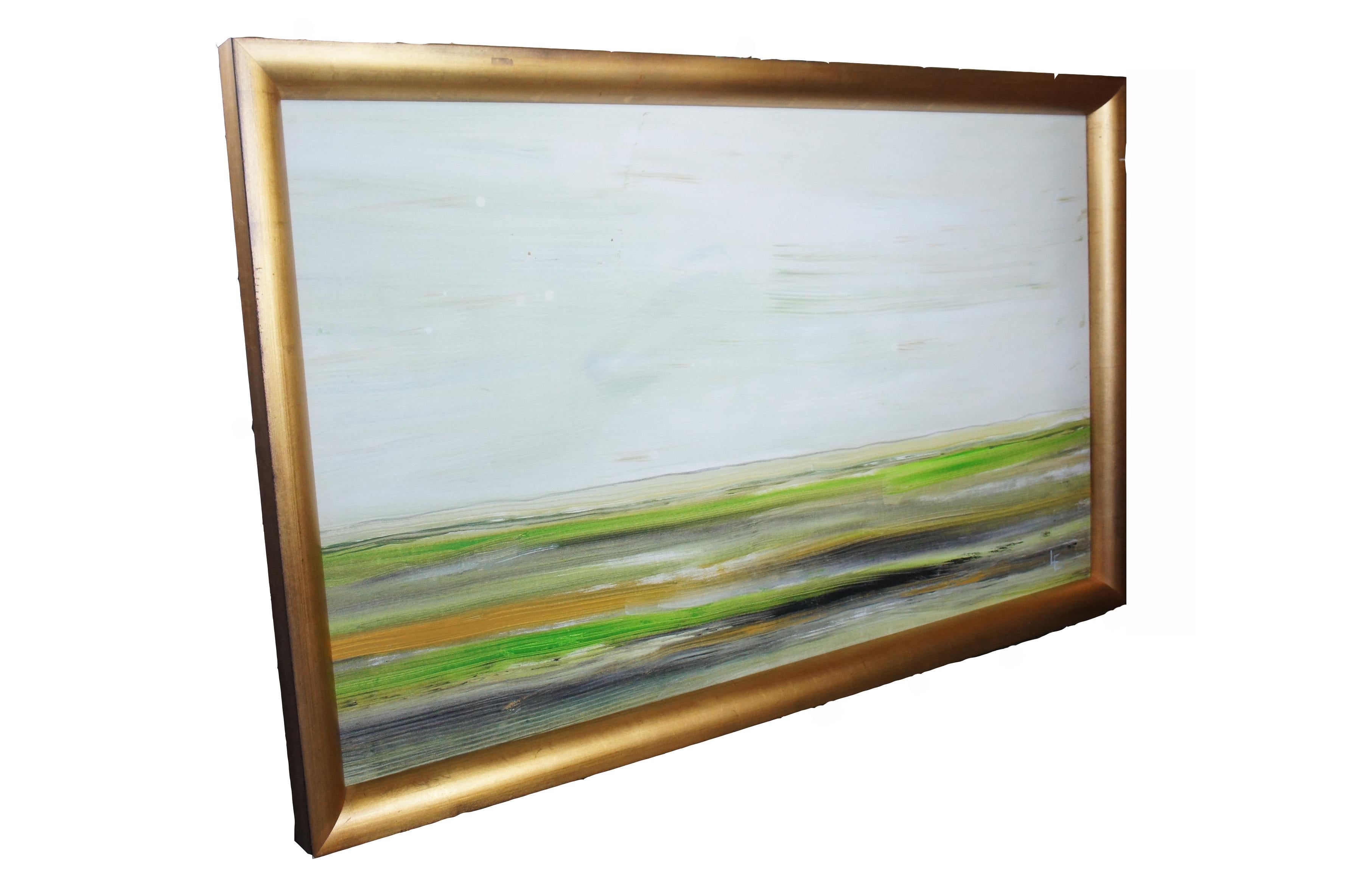 Expressionist Original Landscape Oil Painting Modern Frame Abstract Impressionist Signed LE