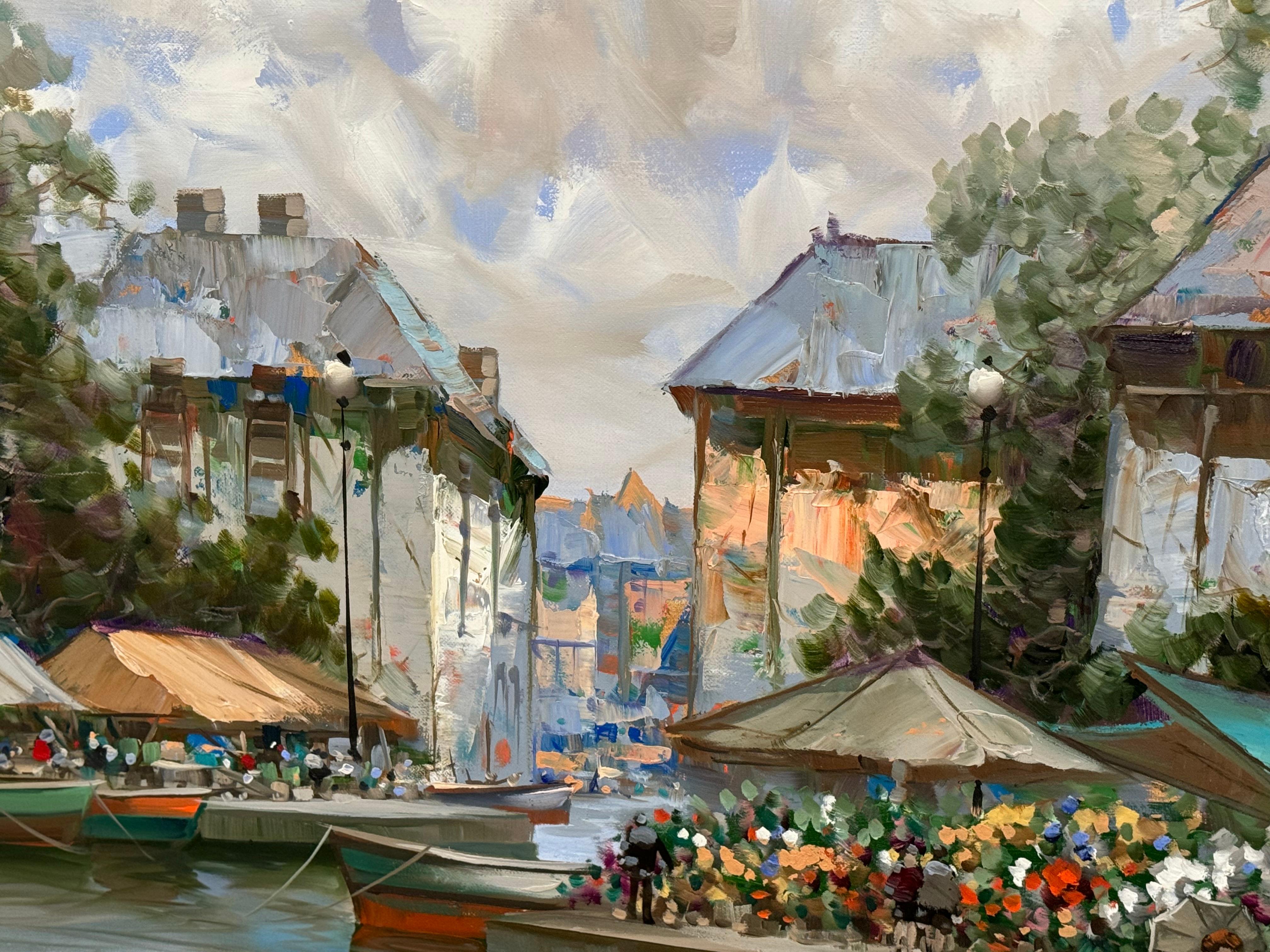 Original landscape oil painting on canvas signed by artist Pierre La tour 4