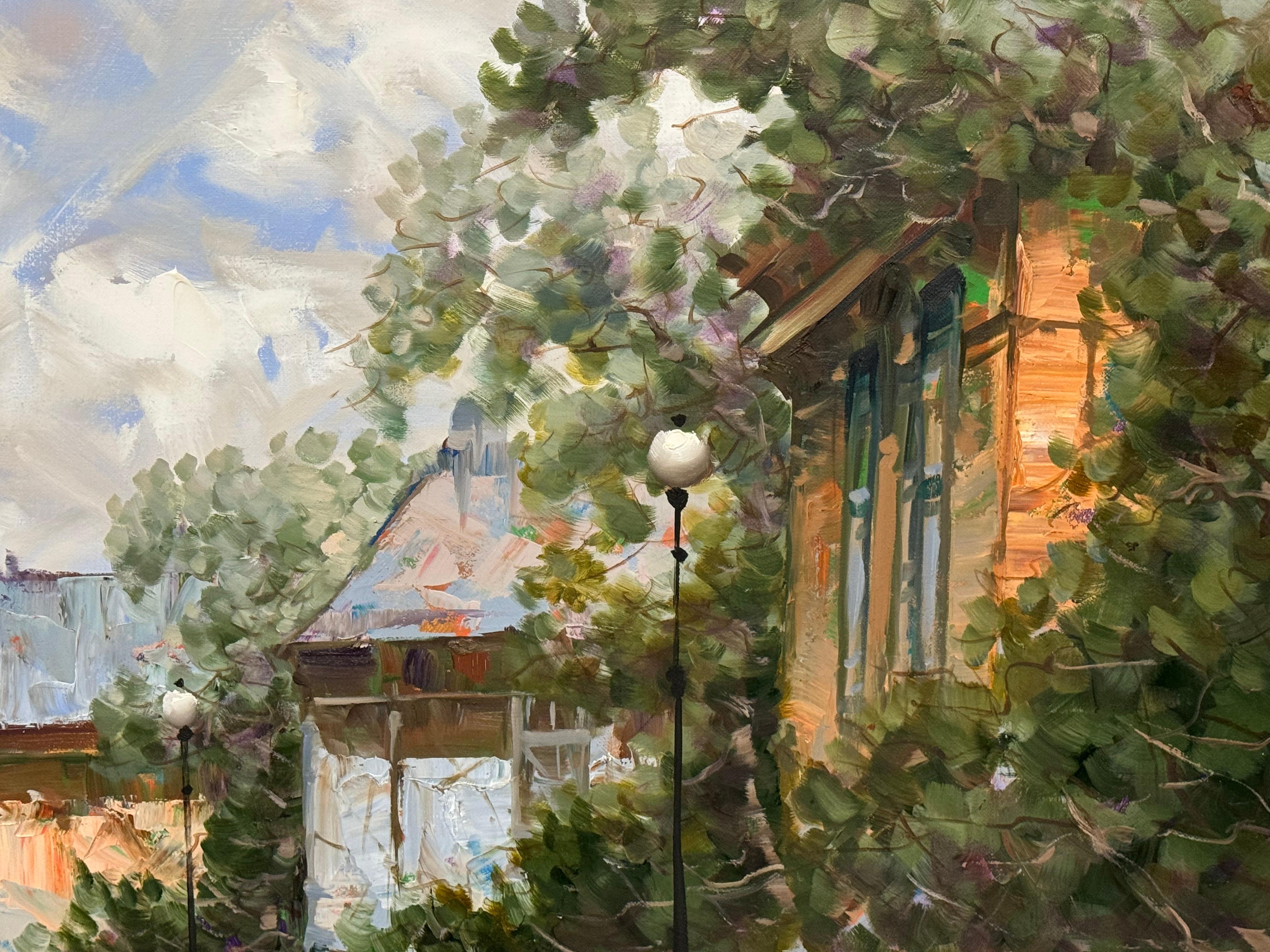 Original landscape oil painting on canvas signed by artist Pierre La tour 5