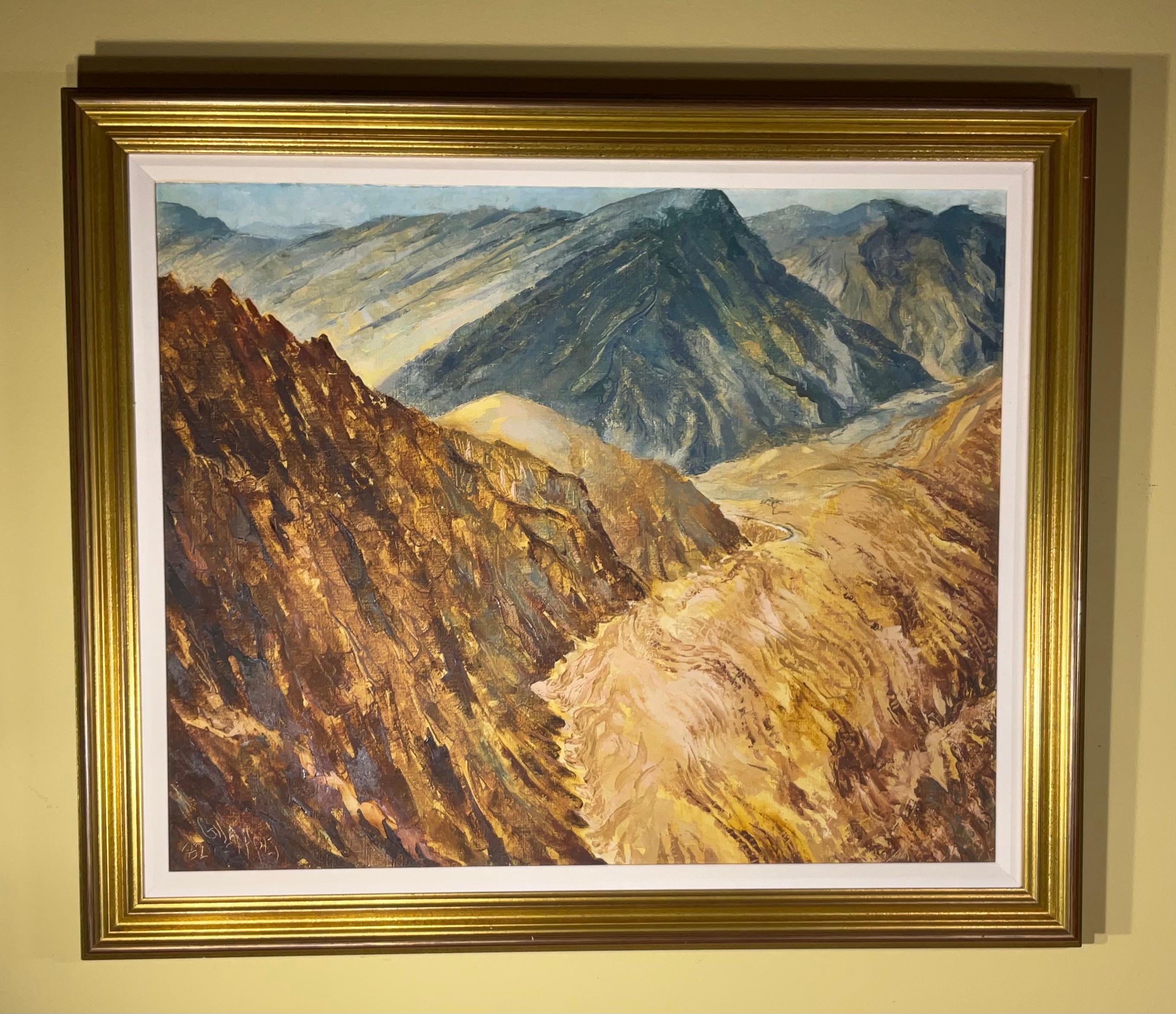 
Scène de la vallée montagneuse Majestic
Capturez la beauté impressionnante de la nature avec cette captivante peinture de paysage originale, 