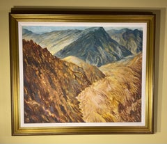 Original Landscape Painting: "Echoes of the Peaks" - Majestic Mountain Valley