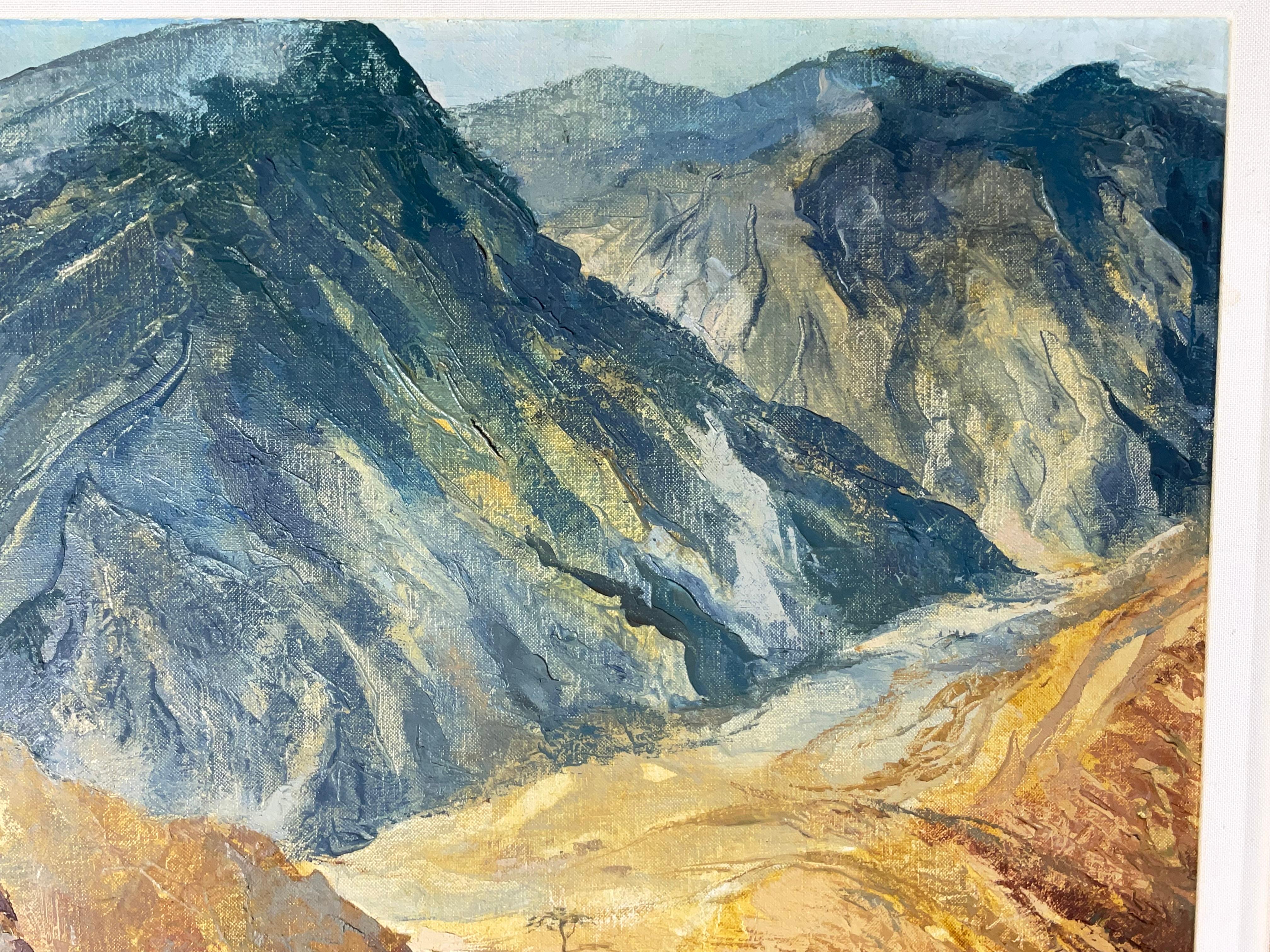 Peint à la main Peinture originale de paysage : 