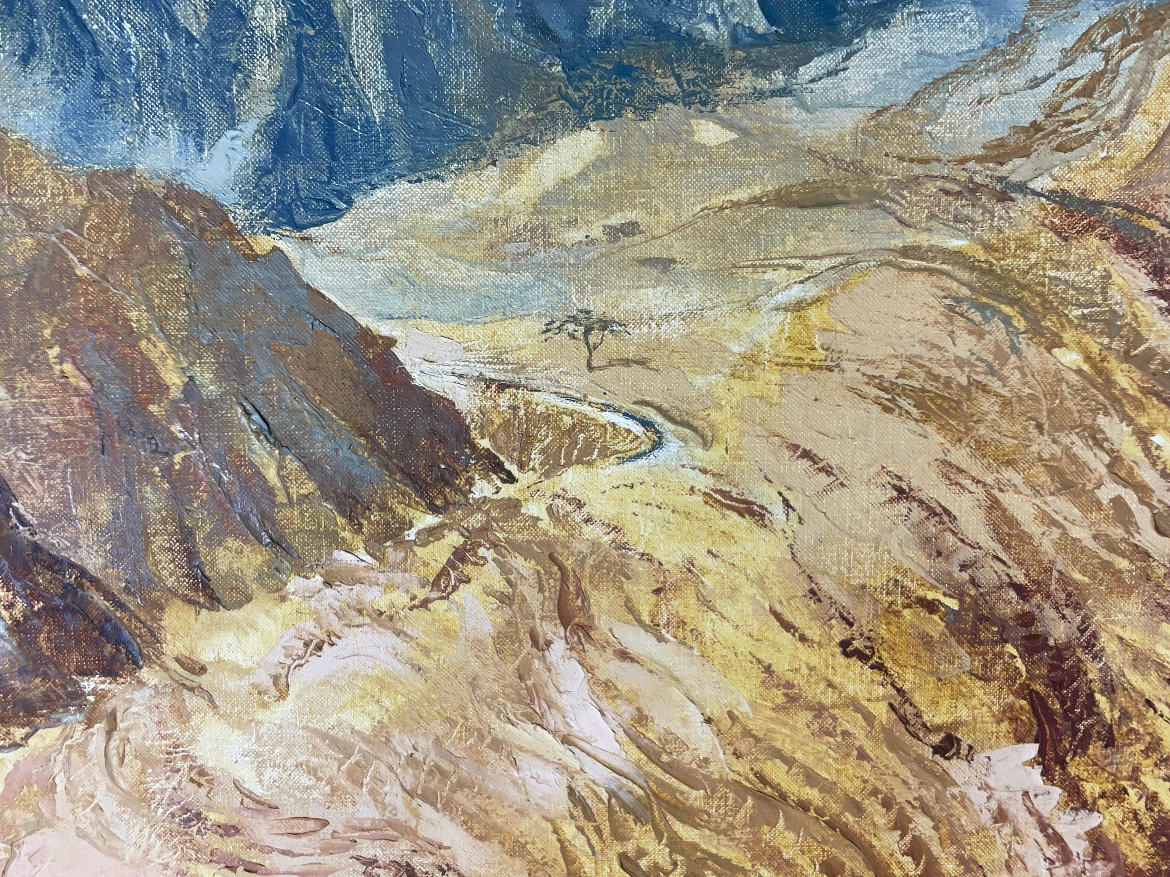 20ième siècle Peinture originale de paysage : 