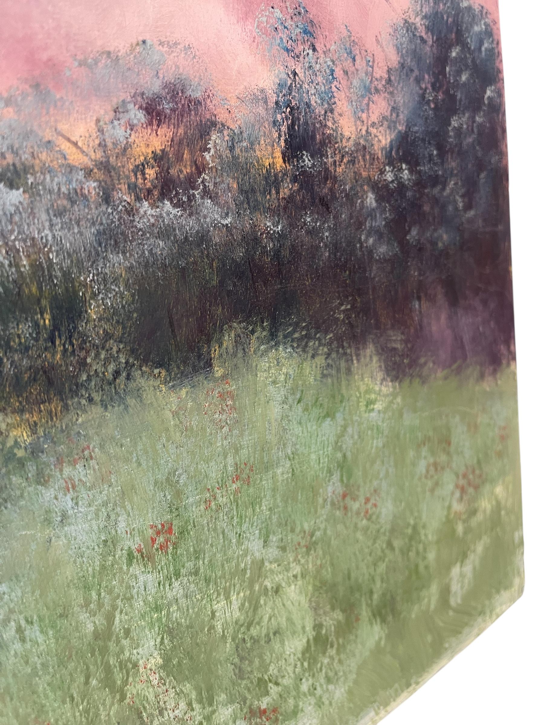 Original-Landschaftsgemälde auf SoHo Artist Board (Farbe) im Angebot