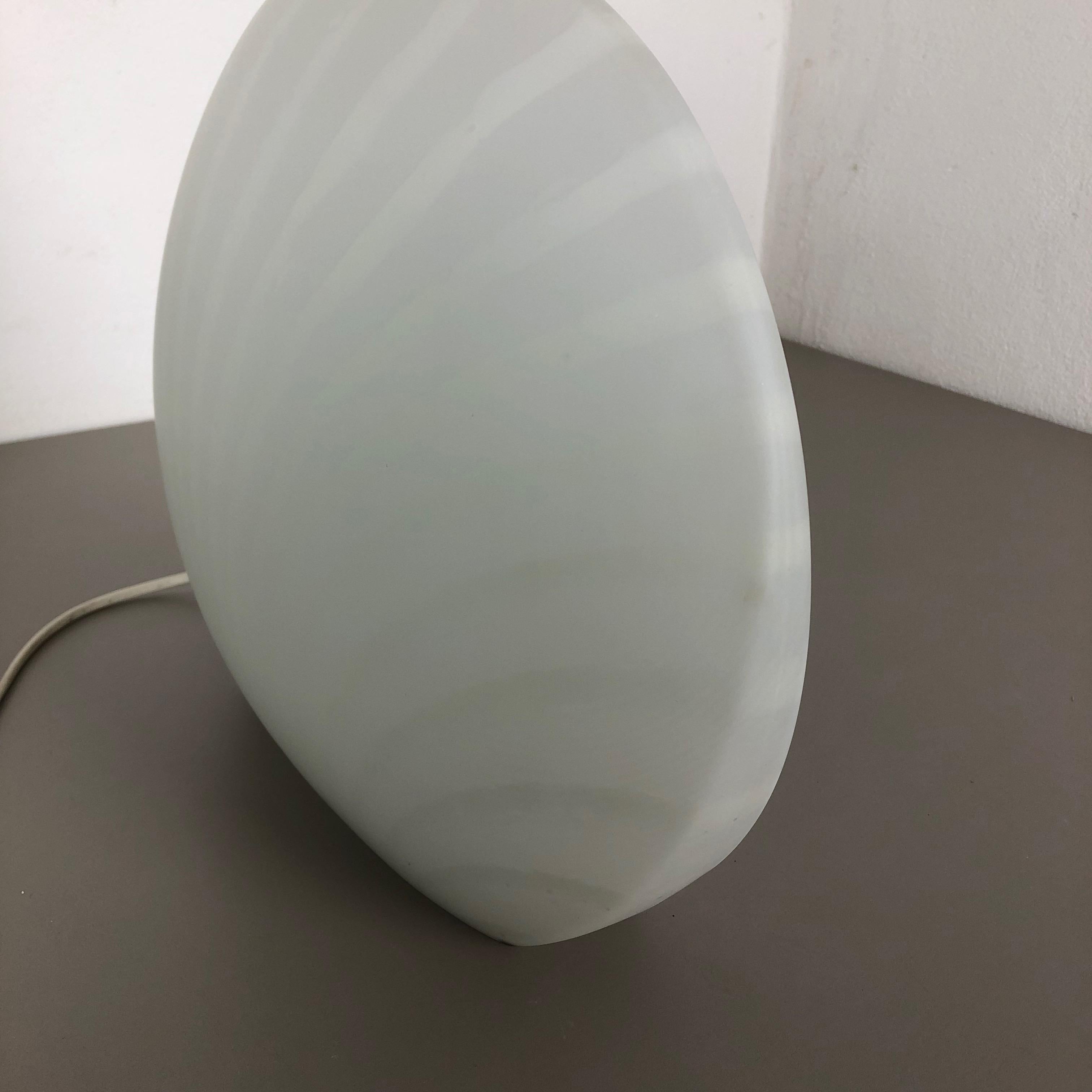Original Large 1970s Glass Shell Opal Table Light by Peill & Putzler, Germany 7