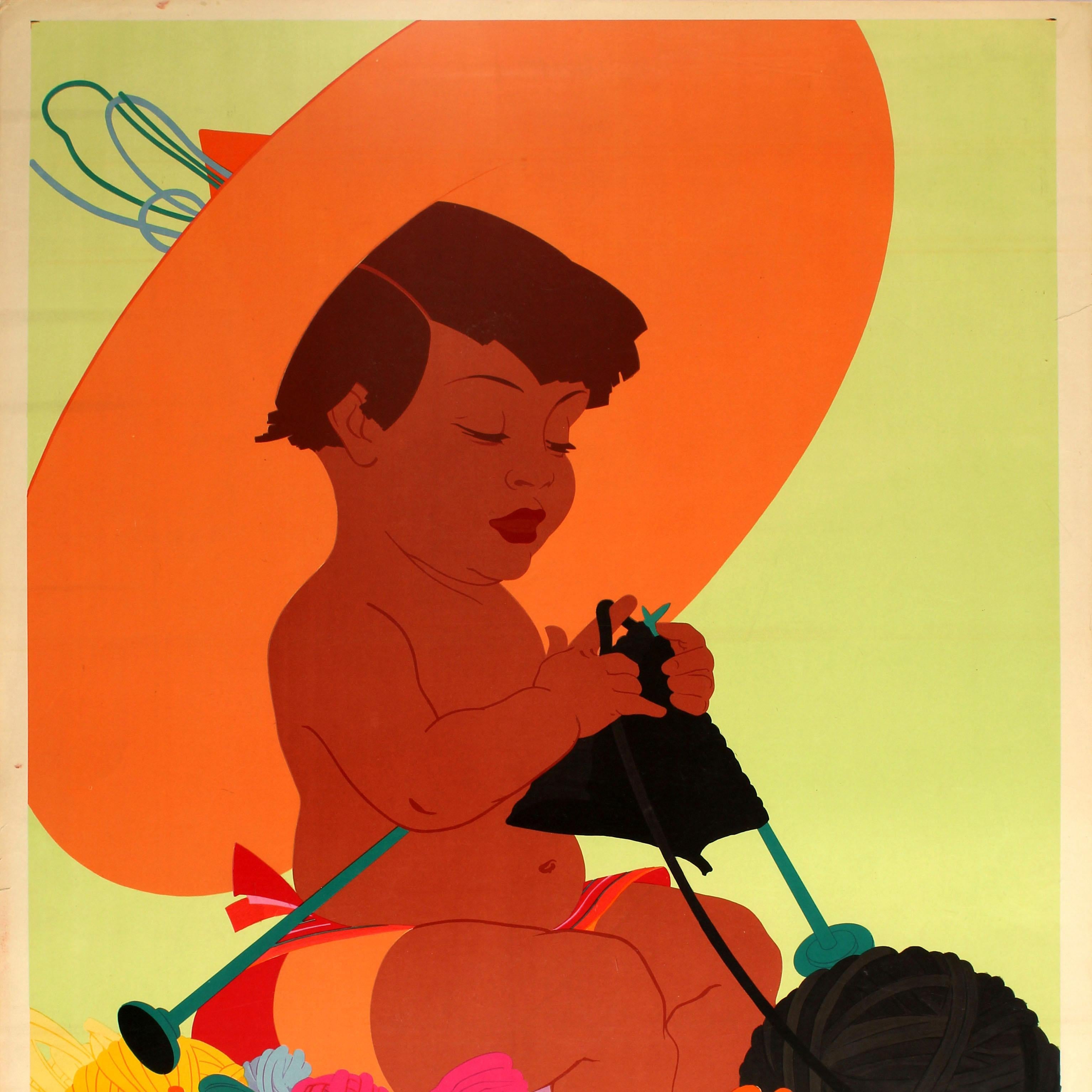 Großes Original-Art-Déco-Poster für eine Ausstellung von Handwerkskunst im KaDeWe Berlin (Deutsch) im Angebot