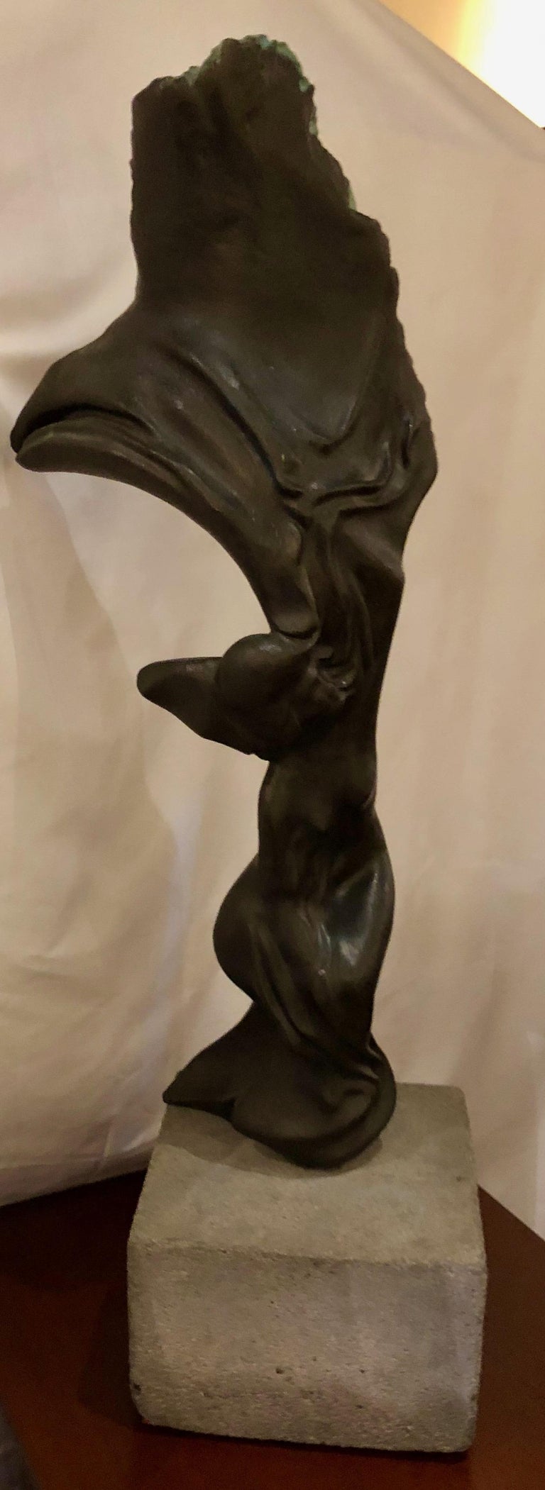 Incredible Large Bronze Sculpture "Interface" by Bill Bedford for Home or Garden For Sale at 1stDibs
