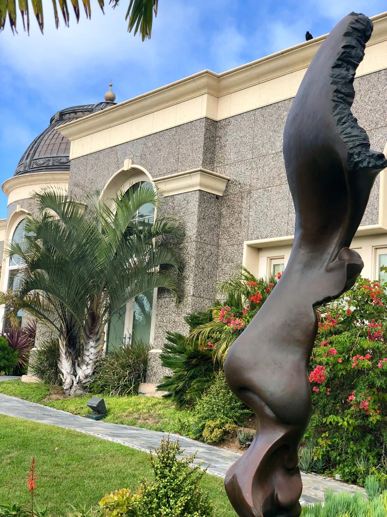 Incredible Large Bronze Sculpture "Interface" by Bill Bedford for Home or Garden For Sale at 1stDibs