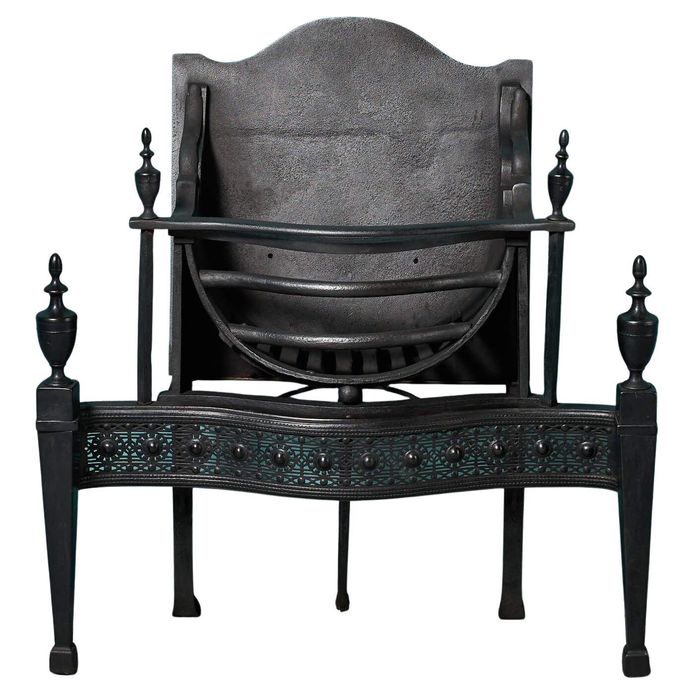Original Large Georgian Period Iron Fire Grate