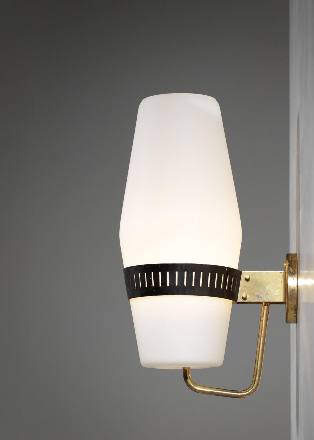 French original Large Italian Stilnovo wall lamp from the 60s sconce - G483