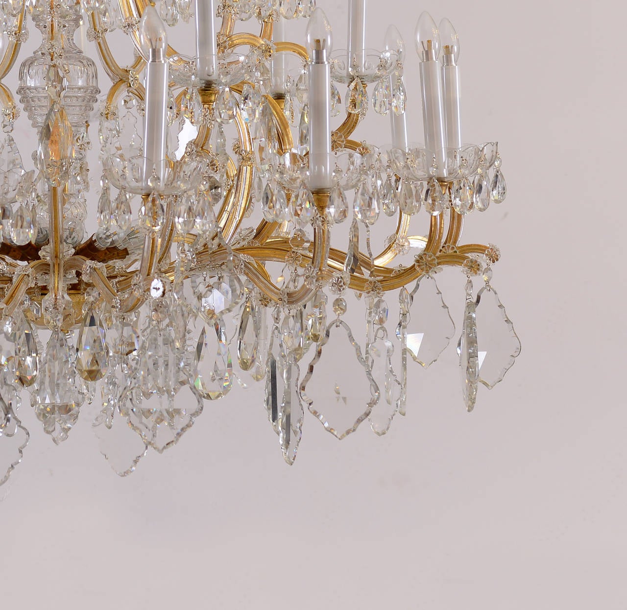 Original Large Lobmeyr, Maria Theresien Style Parlor Chandelier, 1910/20 In Excellent Condition In Vienna, AT