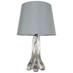 Original Large LUCID Organic Murano Glass Vetri Table Light Base, Italy, 1970s