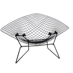 Grande chaise originale de style moderne du milieu du siècle Harry Bertoia Diamond pour Knoll