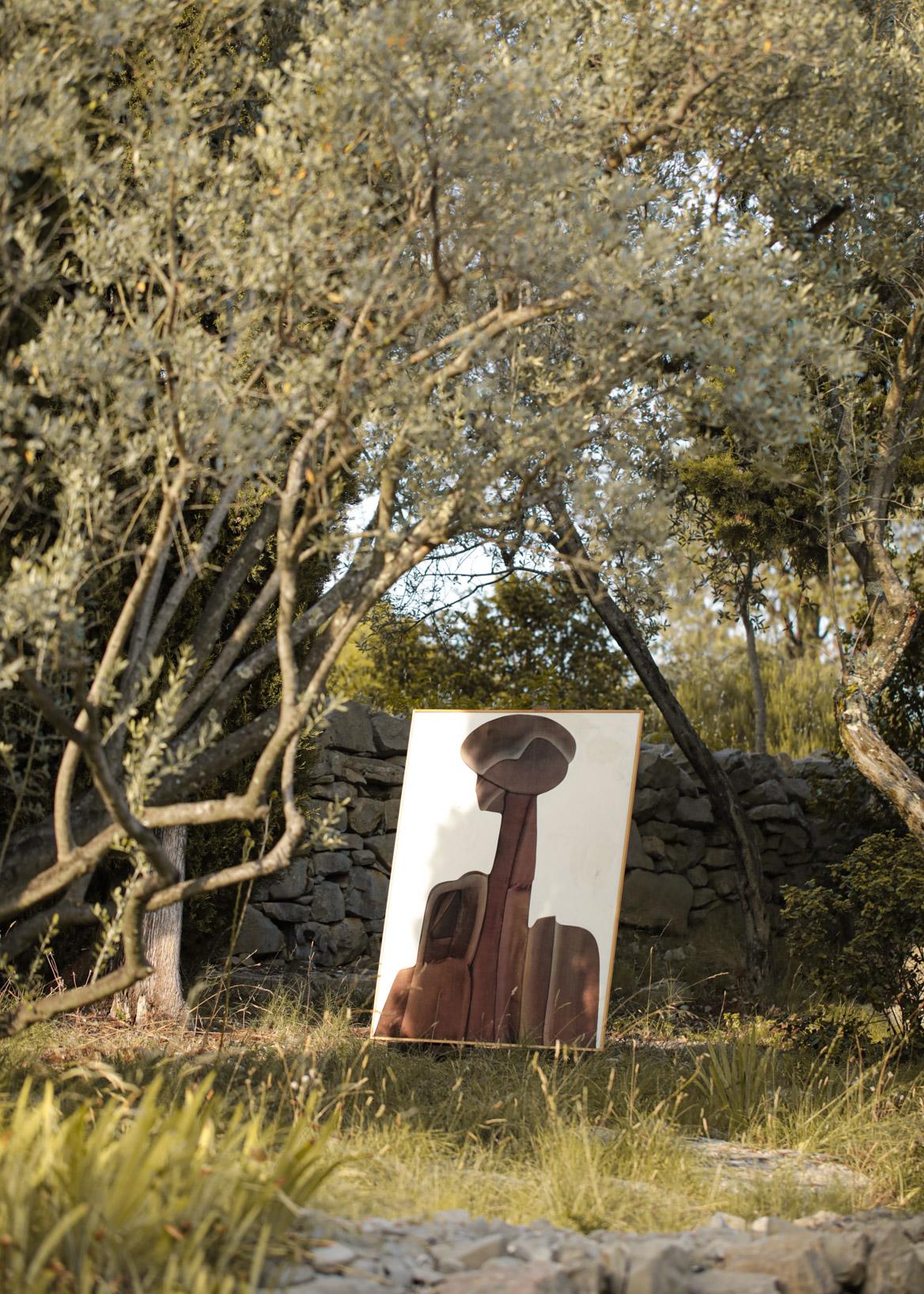 Olio originale di grandi dimensioni su pannello Guy Dessauges Pittura anni '70 Artista svizzero, 159/17 In condizioni buone in vendita a Ternay, Auvergne-Rhône-Alpes