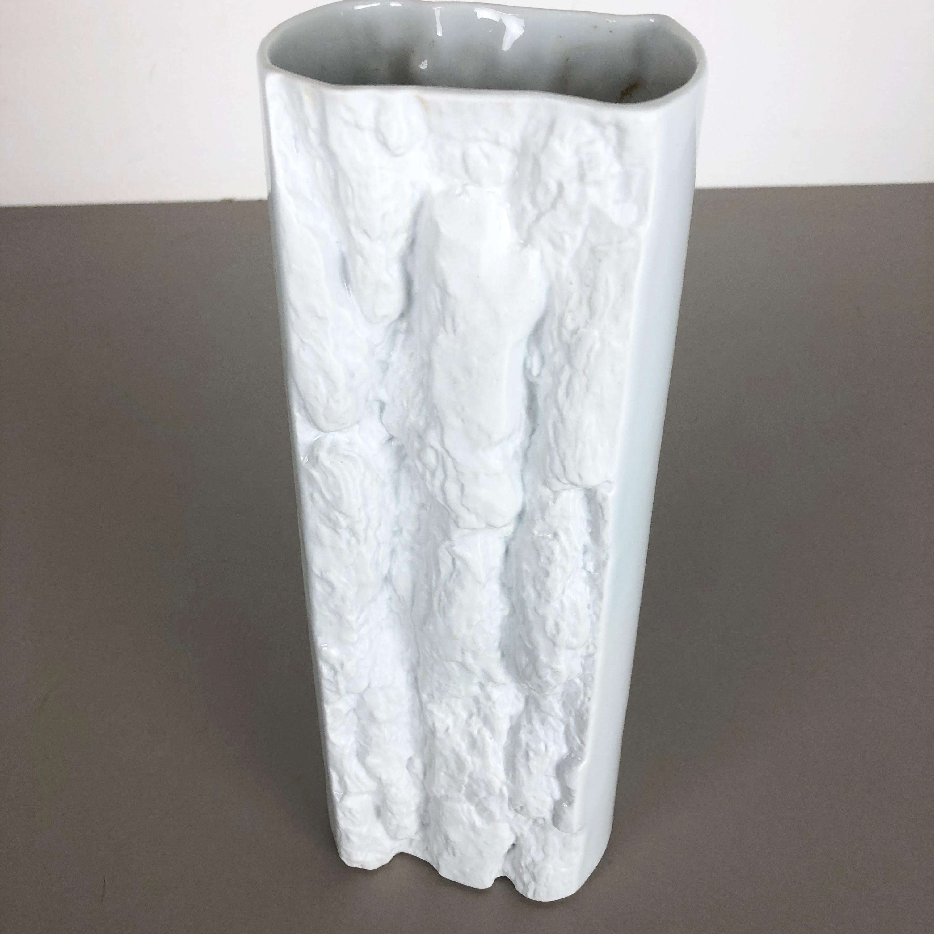 Große OP-Kunstvase aus Porzellan von Bareuther, Bayern, Deutschland, 1970er Jahre im Angebot 7