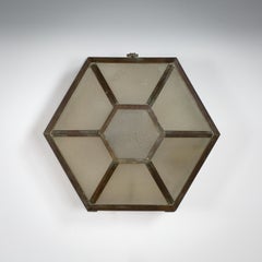 Original Large Rare Early 20th Century Art Deco Copper Ceiling Light