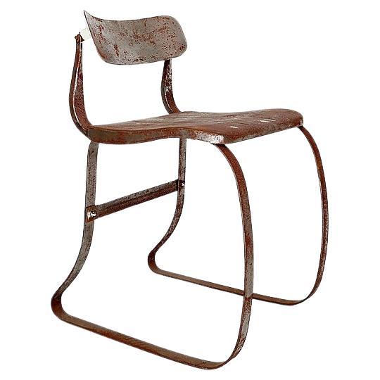 Original Late 1930'S Vintage Industrial "Health" Chair For Sale