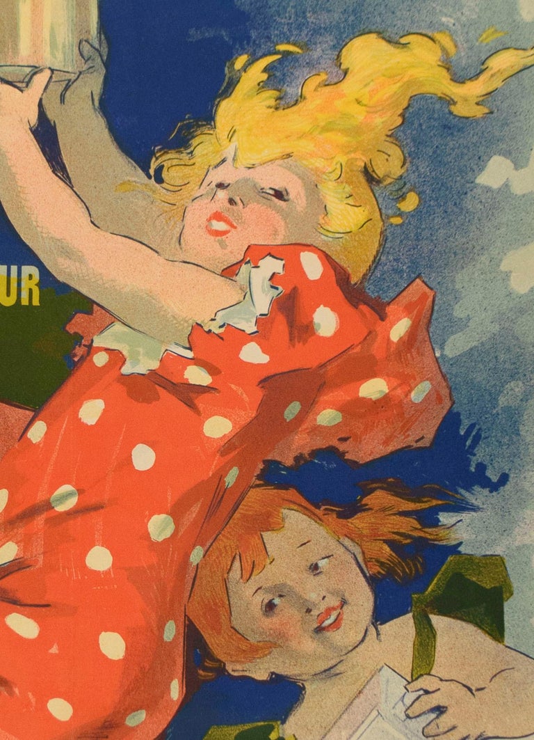 Jules Cheret produced over one thousand posters in his lifetime - compare that to Mucha's hundred or Lautrec's thirty. He recognized then, as his advertising counterparts do today, that beautiful people radiating happiness are guaranteed to sell