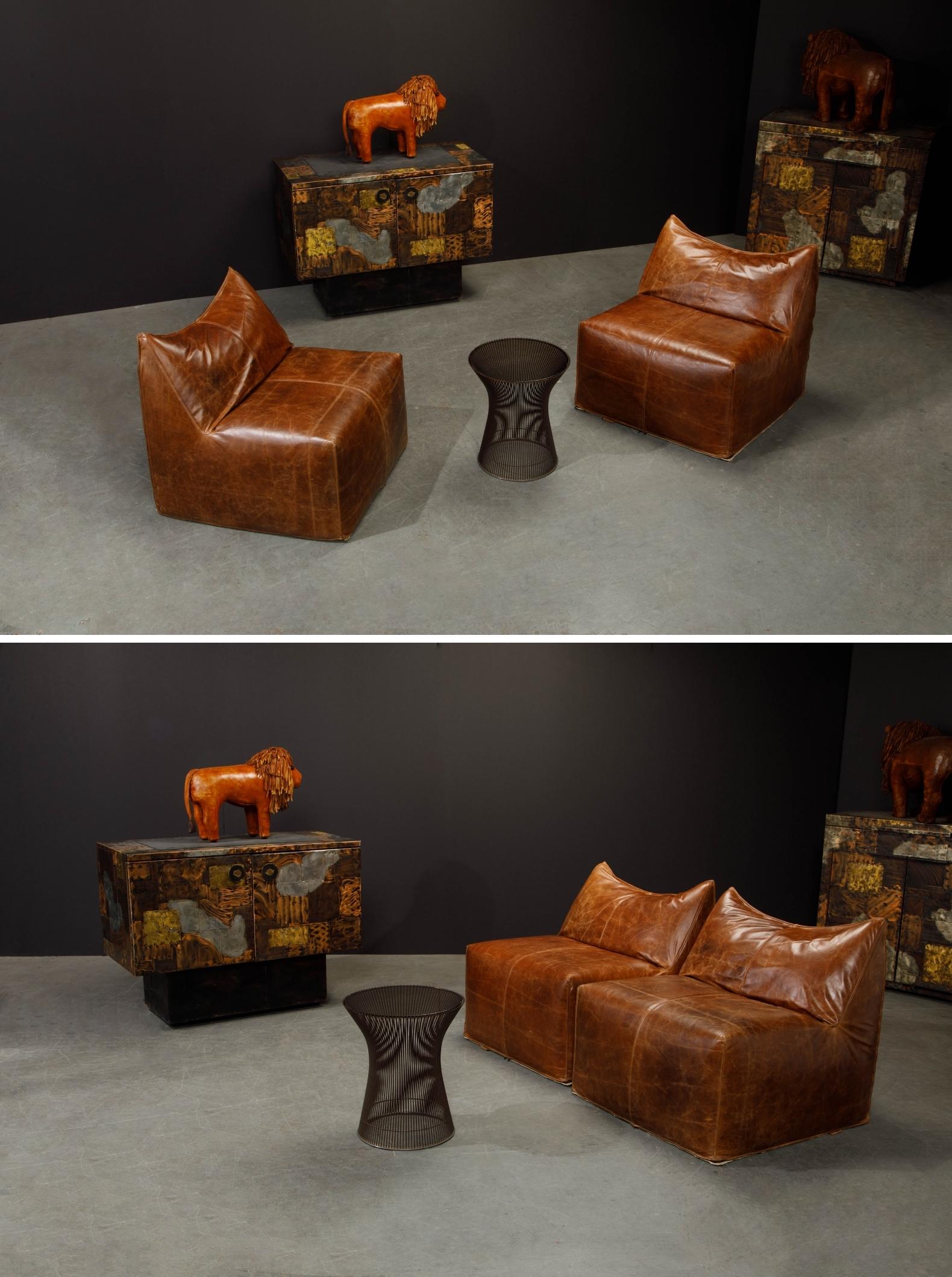 Original 'Le Bambole' Lounge Chairs by Mario Bellini for B&B Italia, Signed 11