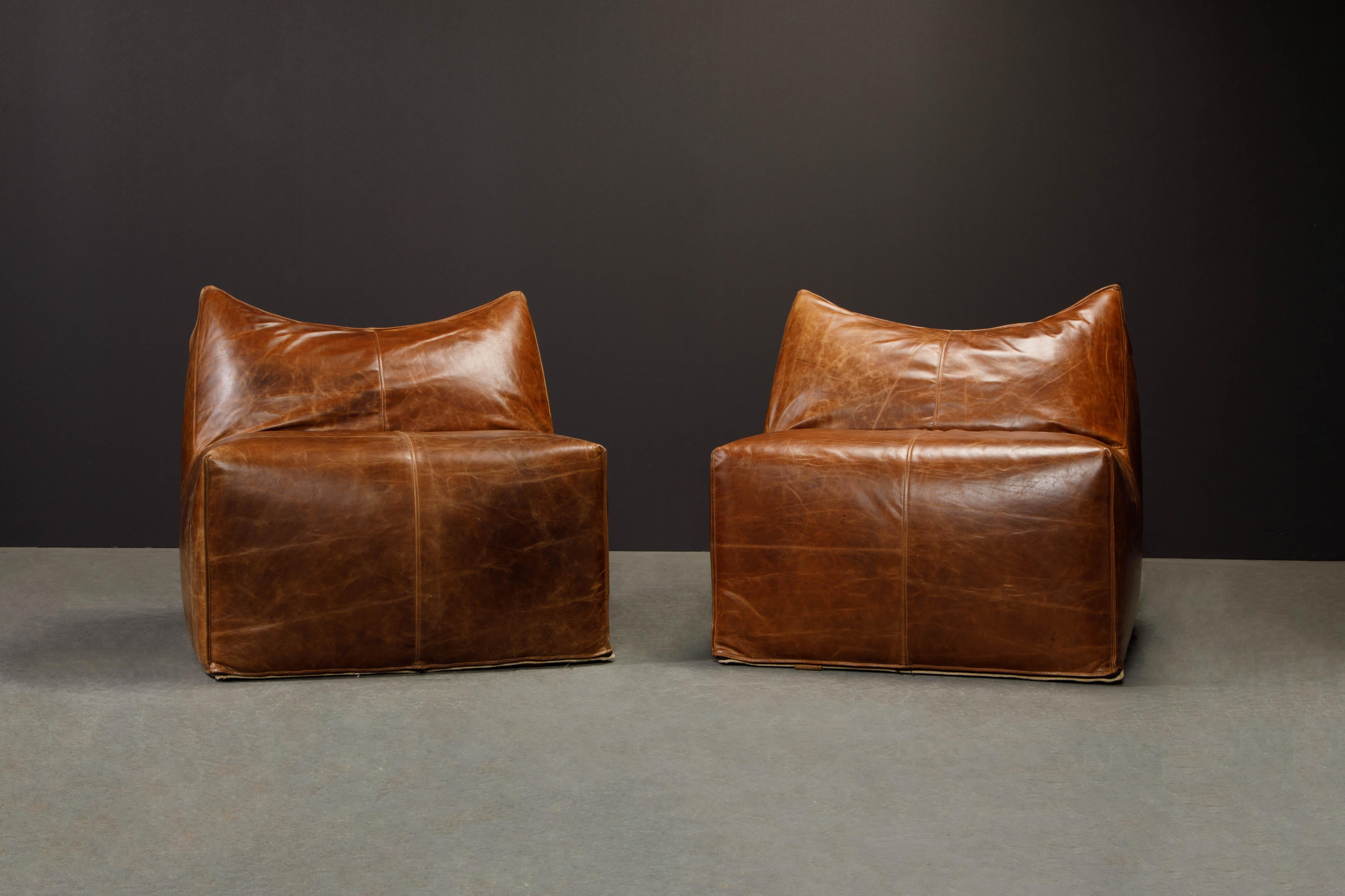 Modern Original 'Le Bambole' Lounge Chairs by Mario Bellini for B&B Italia, Signed