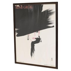 Original 'Le Chapeau' Poster by Rene Gruau