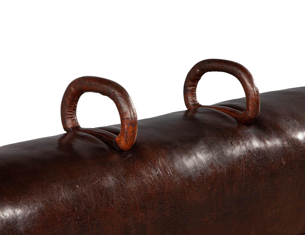 Original Leather Pommel Horse Bench In Good Condition In North York, ON
