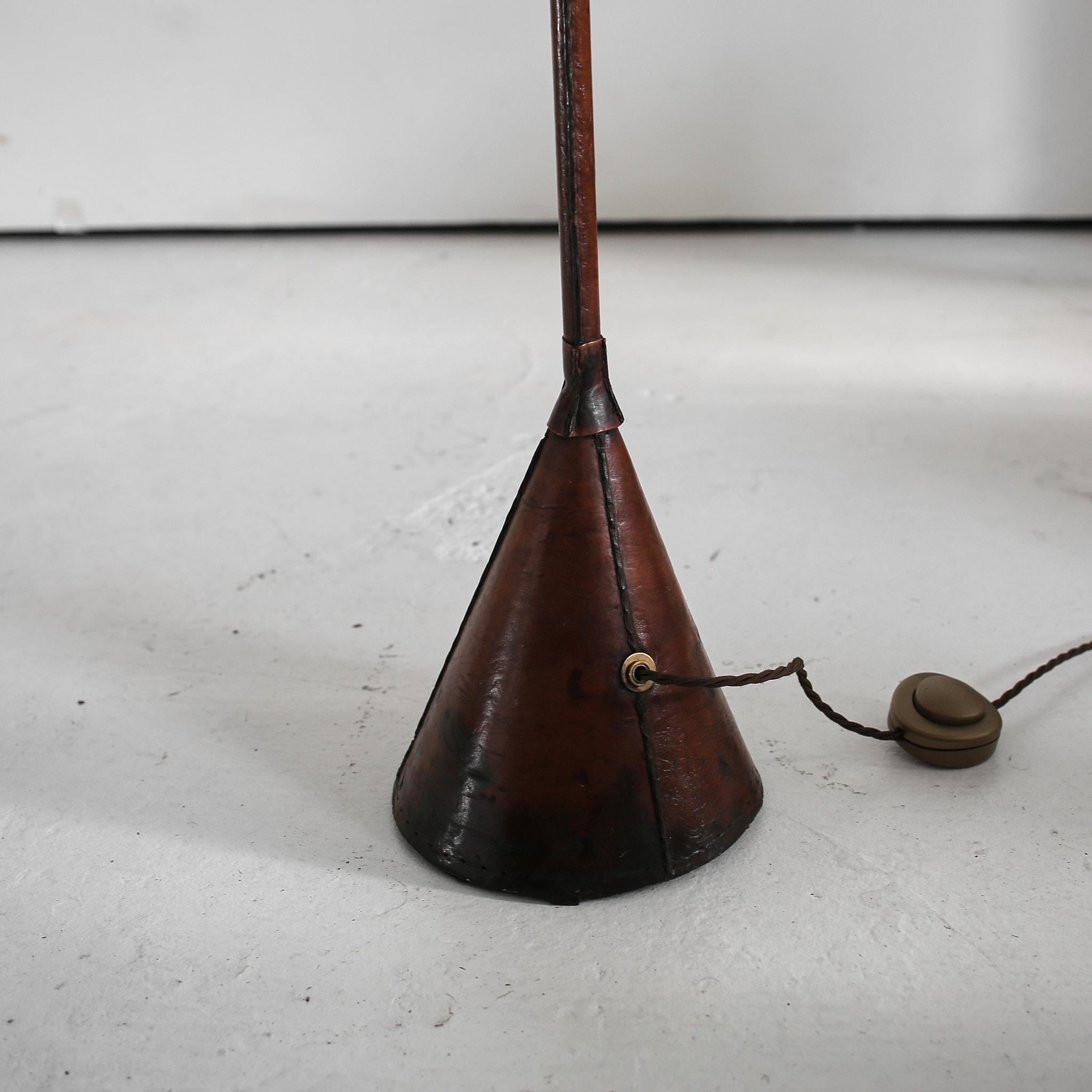 Original Leather Valenti Standard Lamp 2