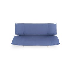 Original Leolux Tango Sofa, Design-Sofa, Stoff, blau, Italien