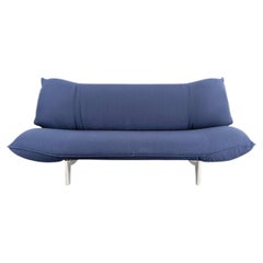Original Leolux Tango Sofa, Design-Sofa, Stoff, blau, Italien