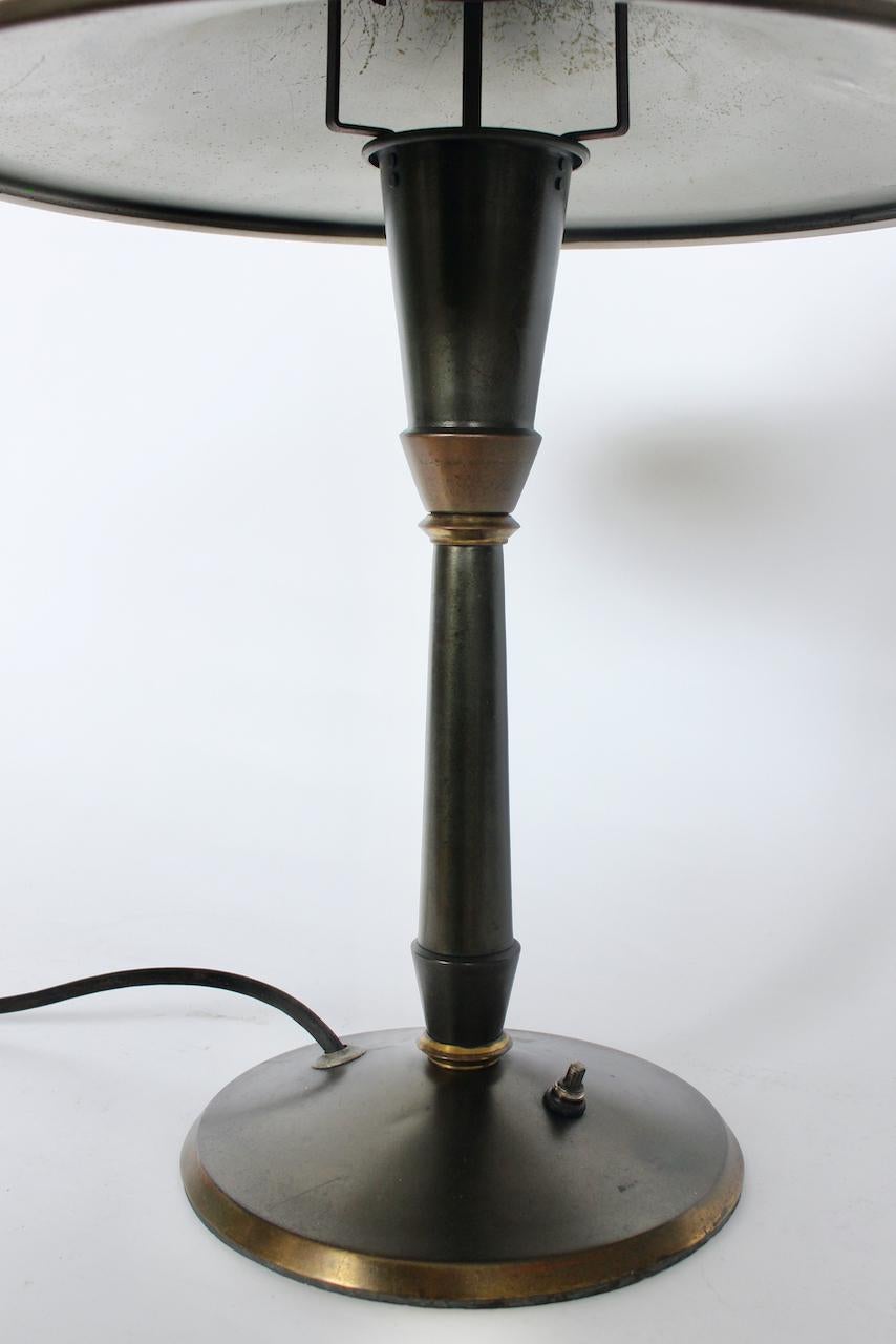 Original Leroy C. Doane Brass Desk Lamp, circa 1931 In Good Condition For Sale In Bainbridge, NY