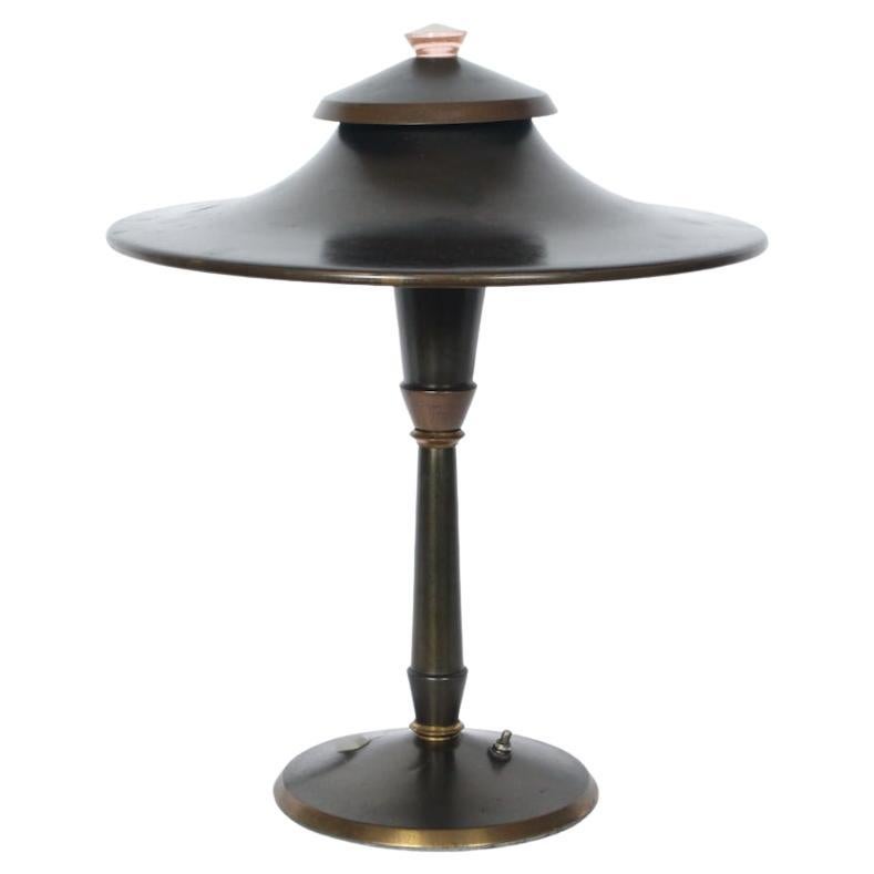 Original Leroy C. Doane Brass Desk Lamp, circa 1931 For Sale