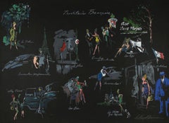 LeRoy Neiman Signed Lithograph "Prostituee Francaise" La Nuit De Paris