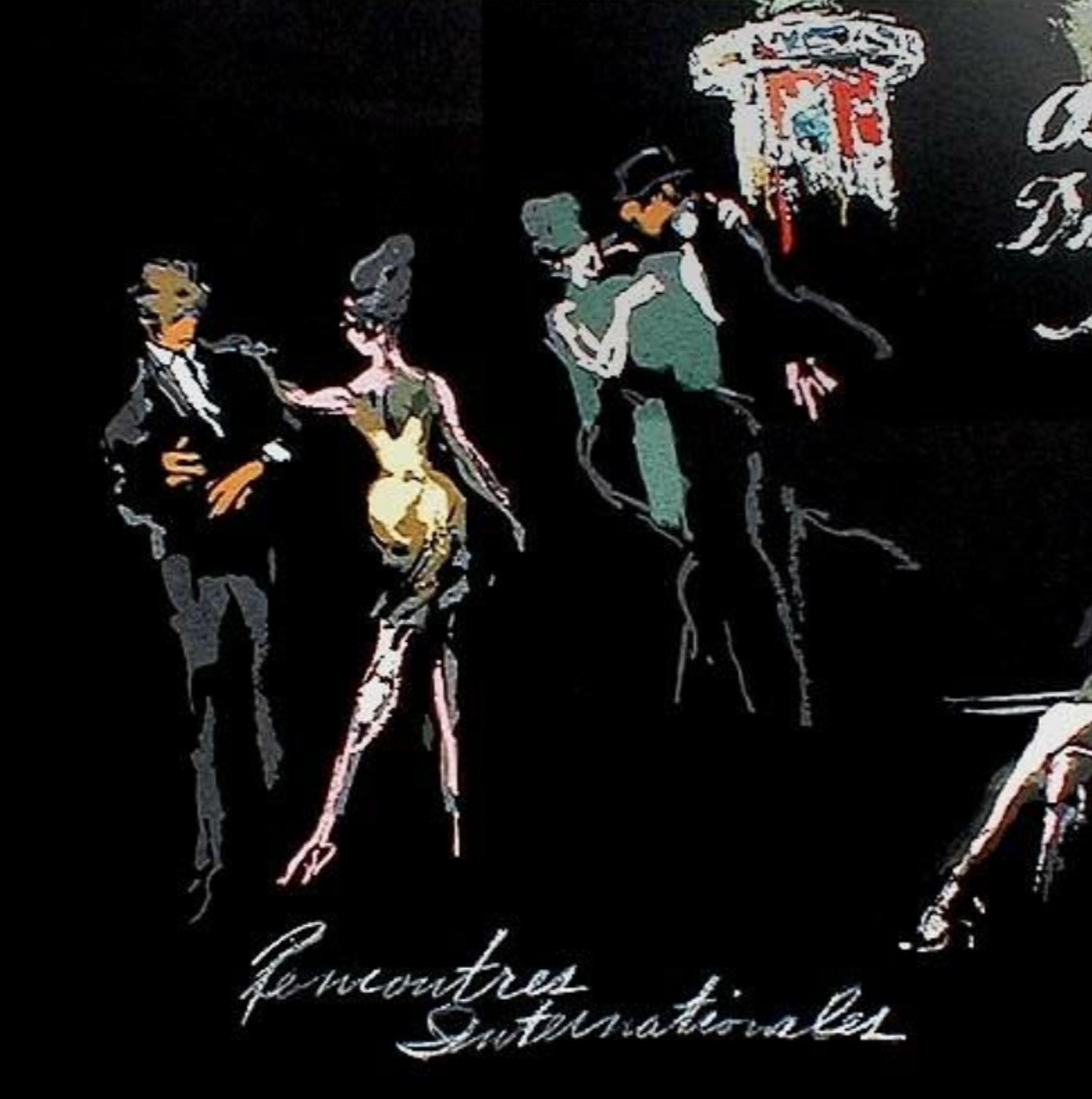Autre Lithographie « Prostituée Française » signée LeRoy Neiman La Nuit De Paris en vente